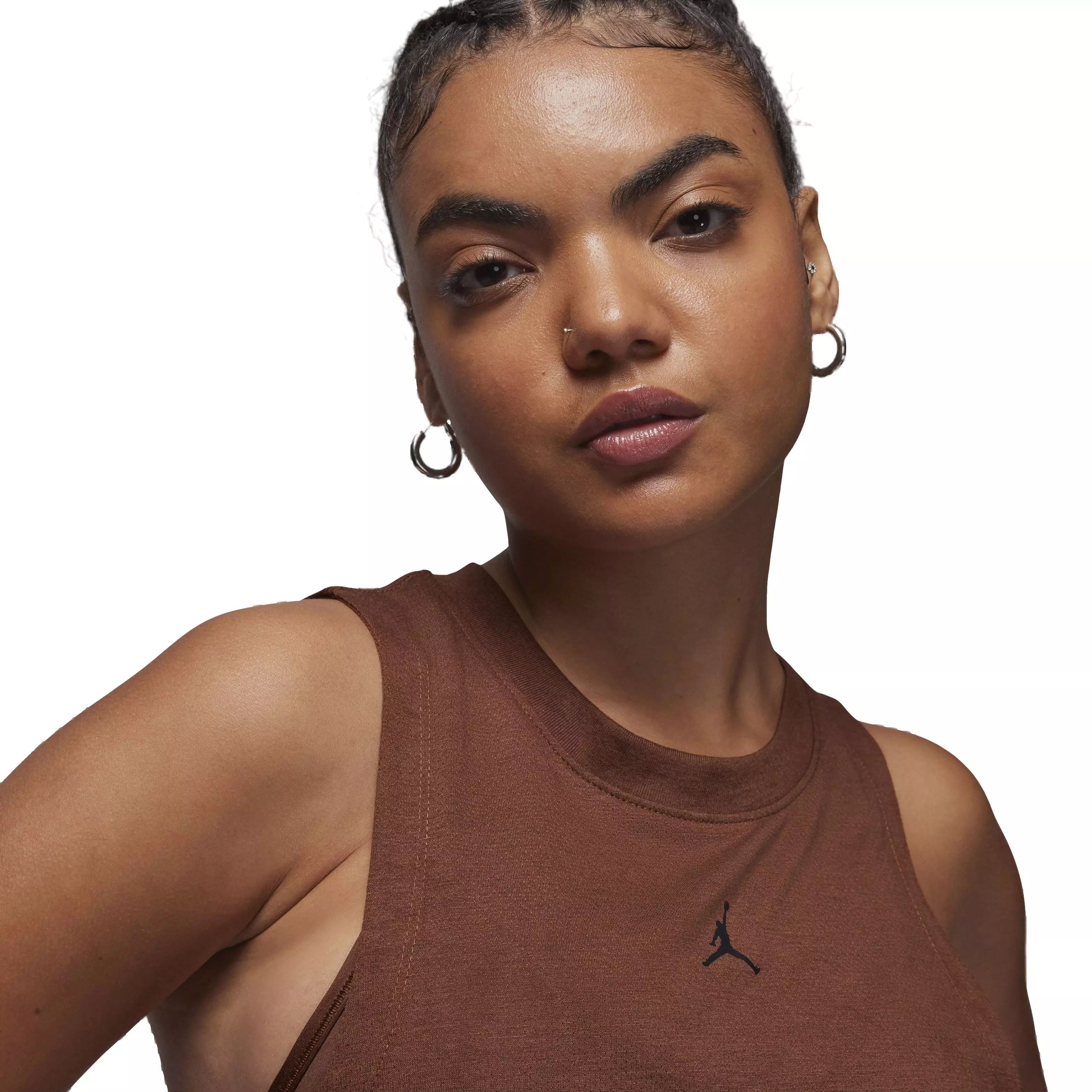 Jordan Women's Sport Diamond Tank Top - BROWN