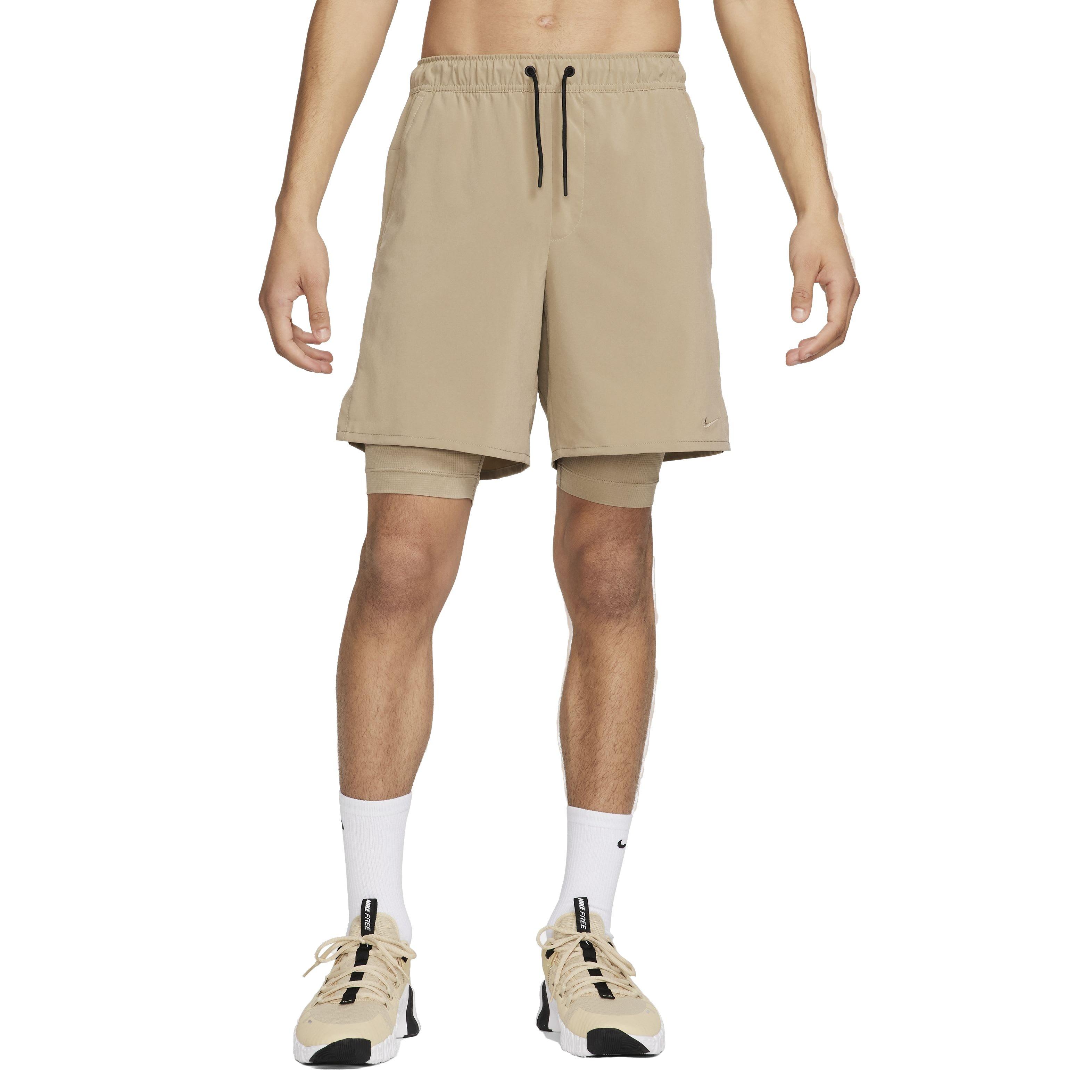 Nike Men's Unlimited Dri-FIT 7" 2-in-1 Versatile Shorts - BROWN Thumbnail View 3