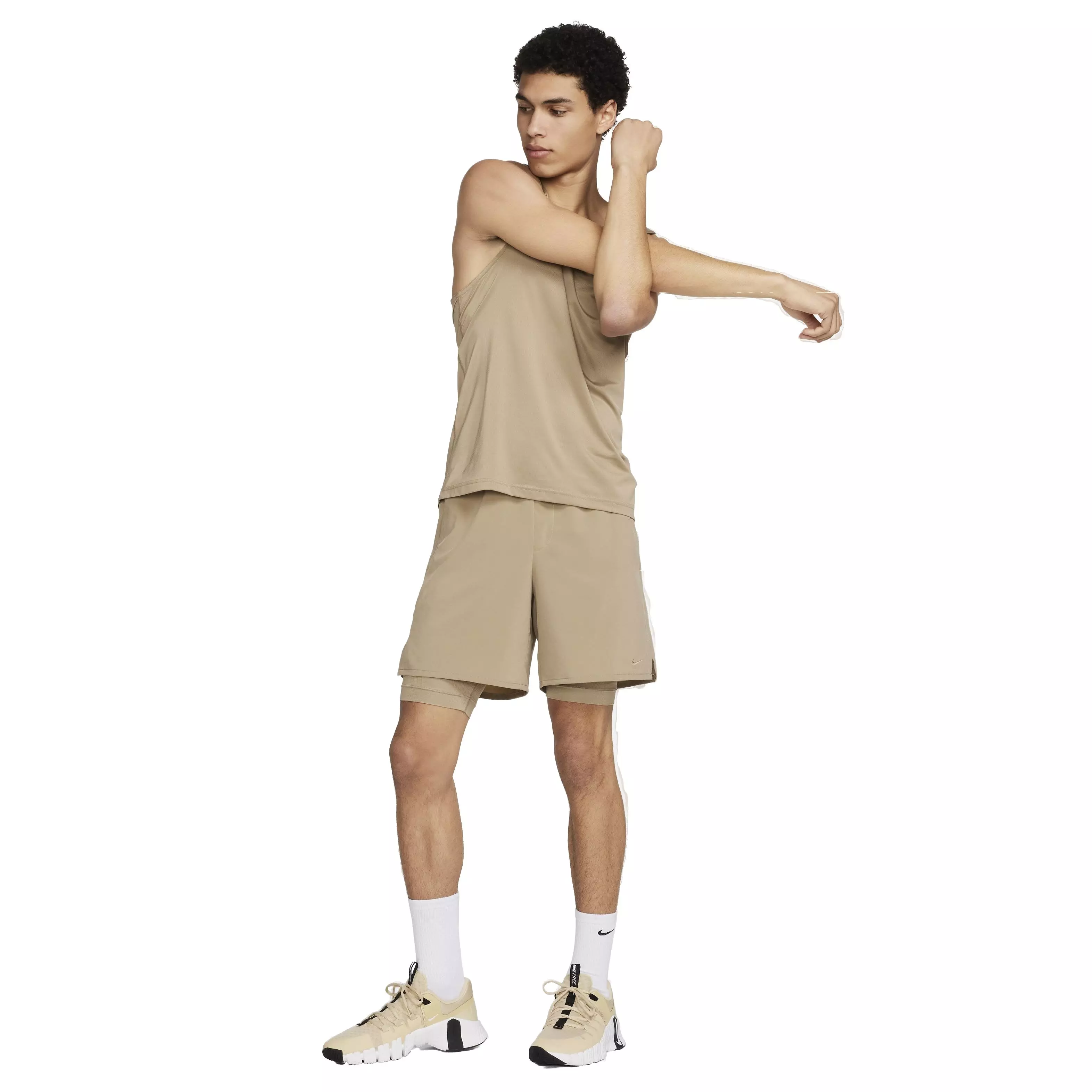 Nike Men's Unlimited Dri-FIT 7" 2-in-1 Versatile Shorts - BROWN