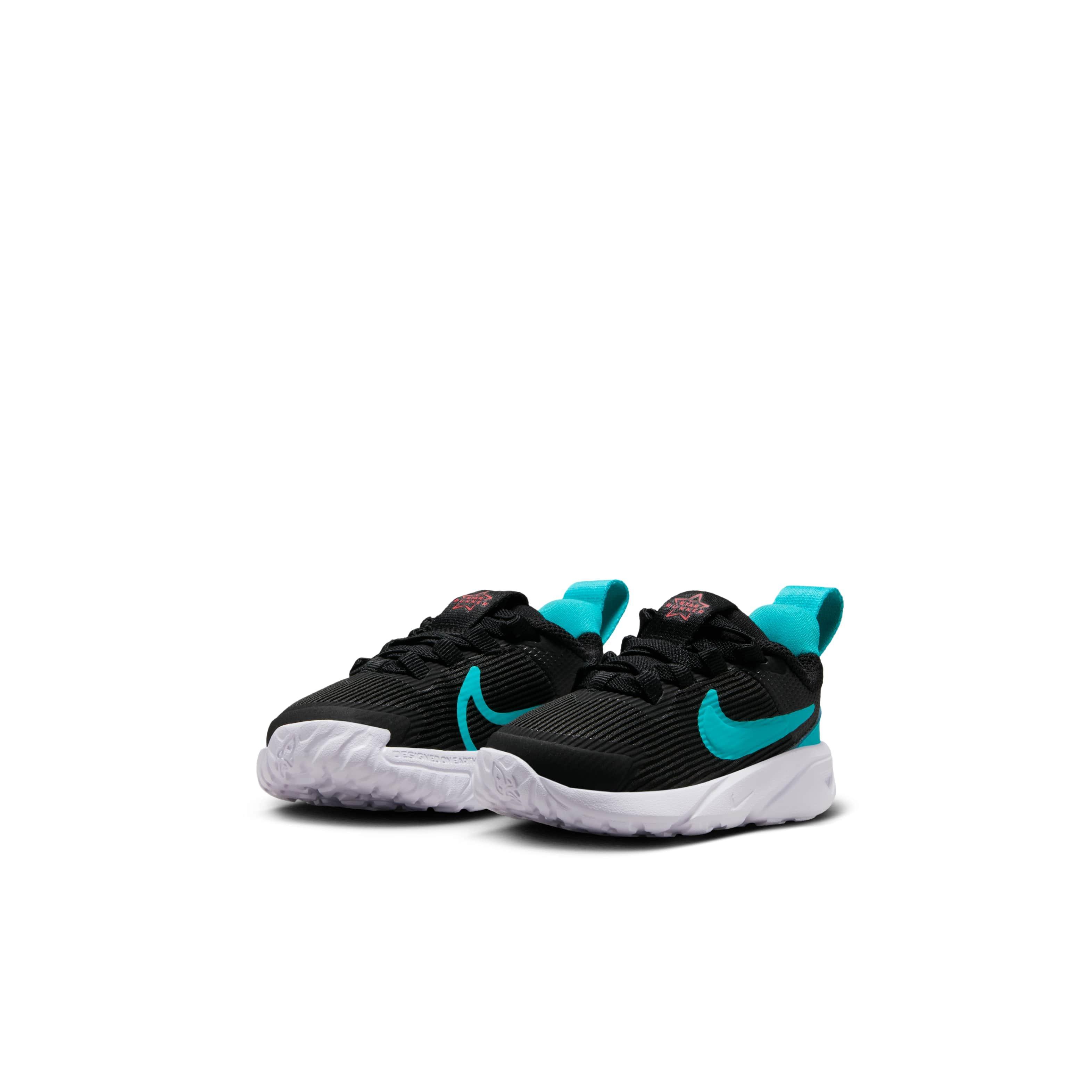 Nike Star Runner 4 Infant Boys' "Black/Bright Crimson/White/Dusty Cactus" Running Shoe