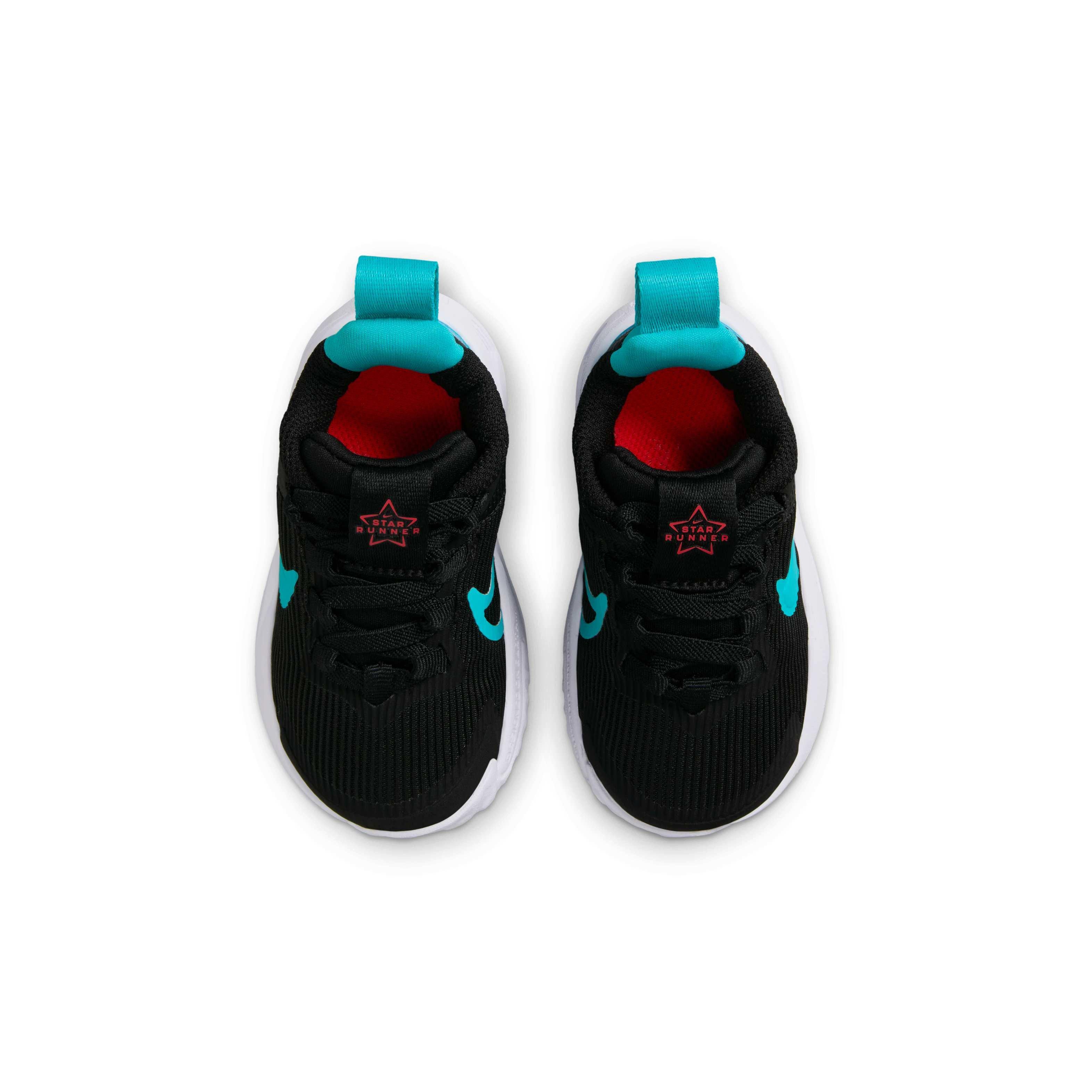 Nike Star Runner 4 Infant Boys' "Black/Bright Crimson/White/Dusty Cactus" Running Shoe