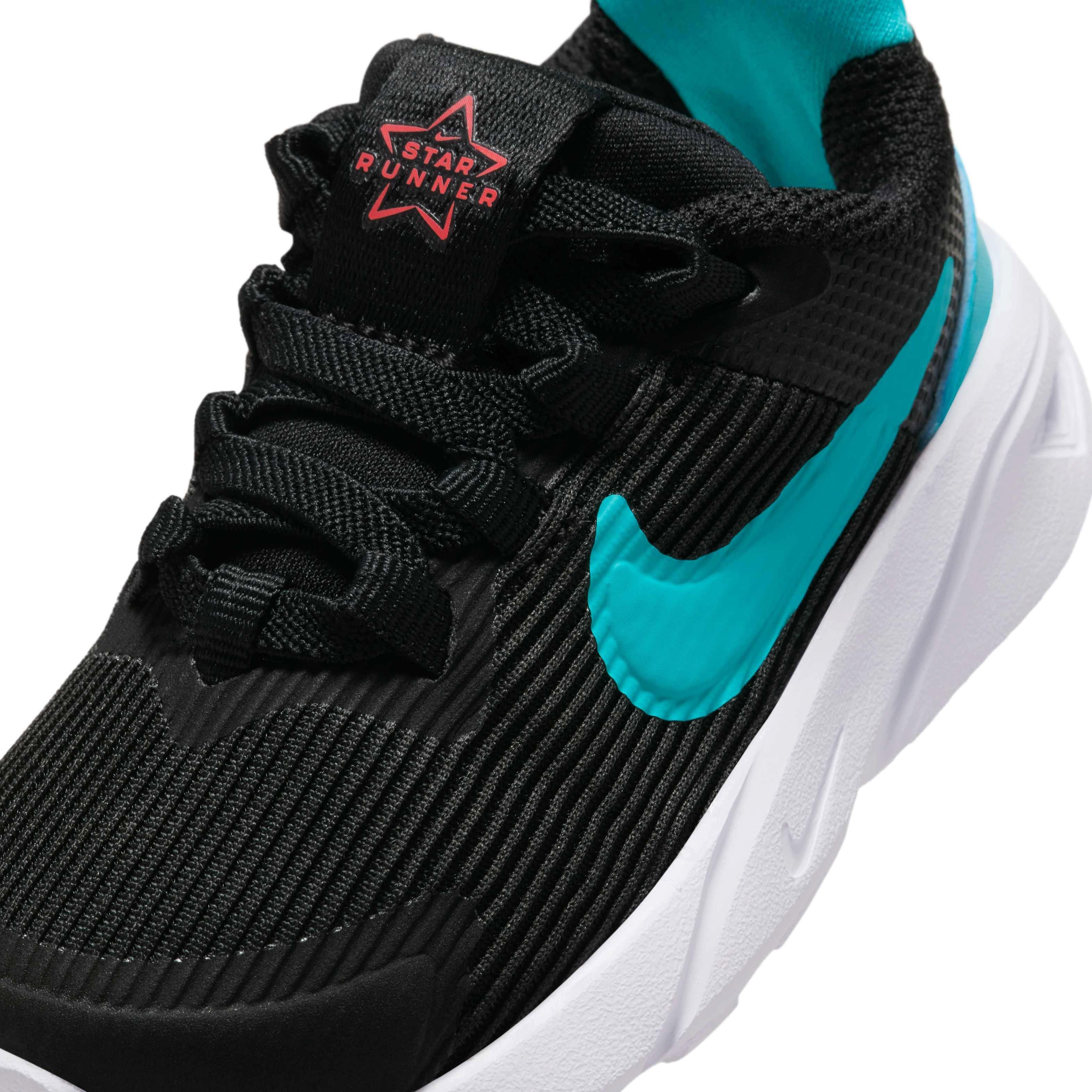 Nike Star Runner 4 Infant Boys' "Black/Bright Crimson/White/Dusty Cactus" Running Shoe