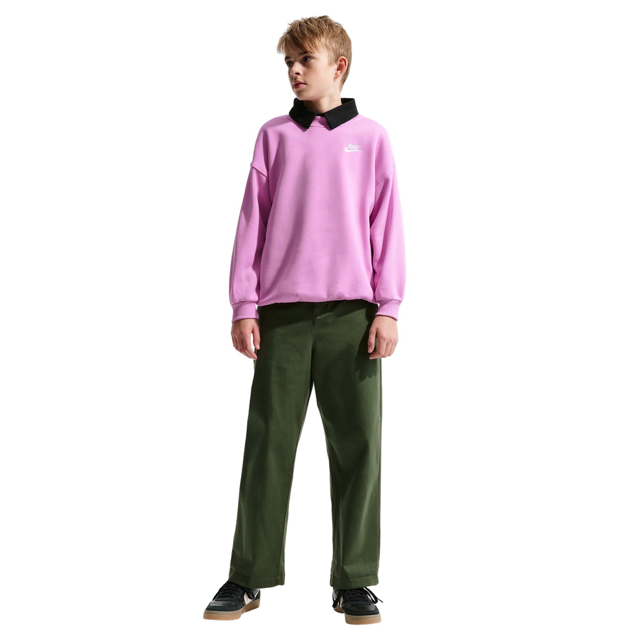 Nike Sportswear Club Fleece Oversized Big Girls' Light Magenta Sweatshirt