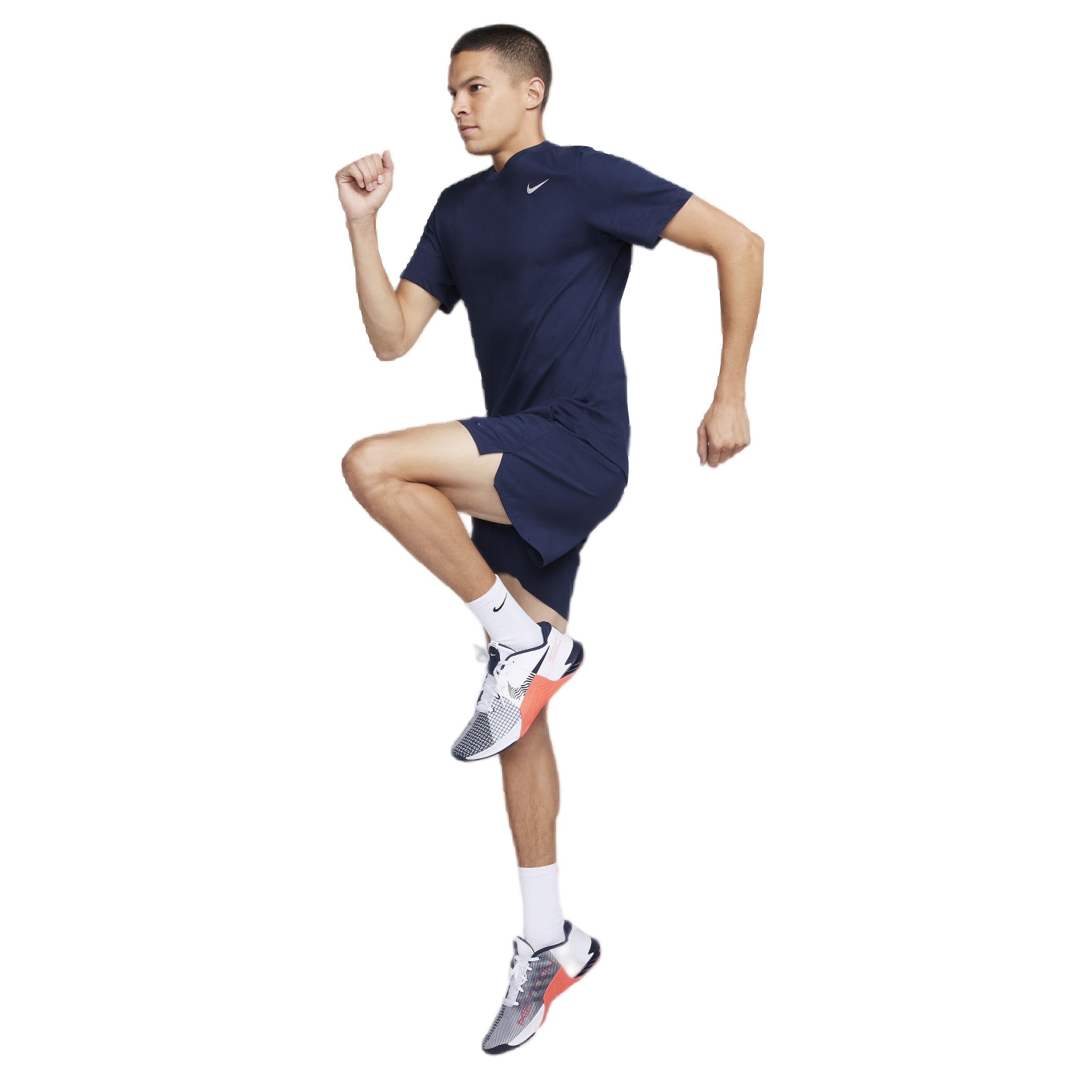 Nike Men's Unlimited Dri-FIT 5" Unlined Versatile Shorts - BLUE Thumbnail View 7