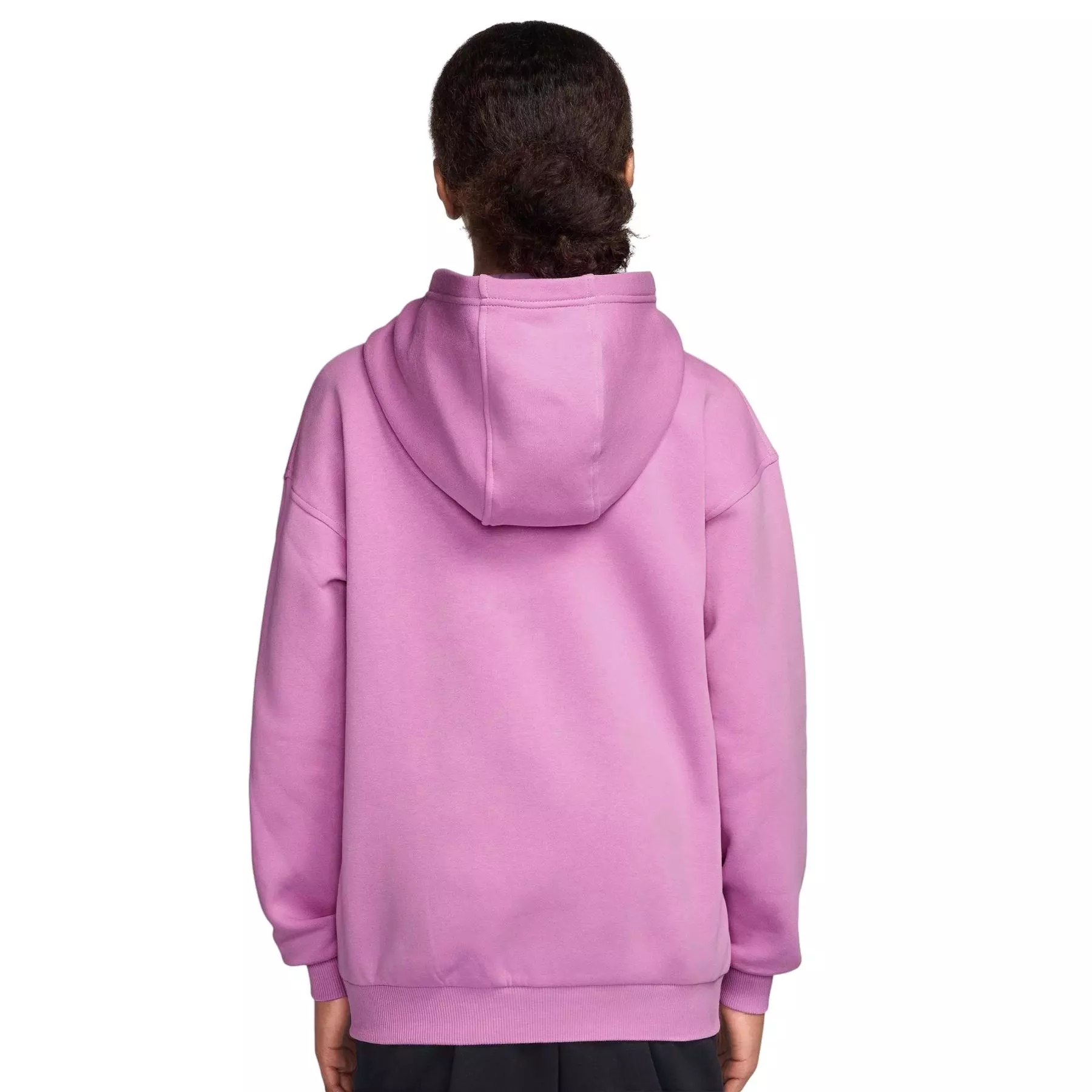 Nike Big Girls' Sportswear Club Fleece Oversized LB Full-Zip Jacket - Lt Magenta - LT MAGENTA