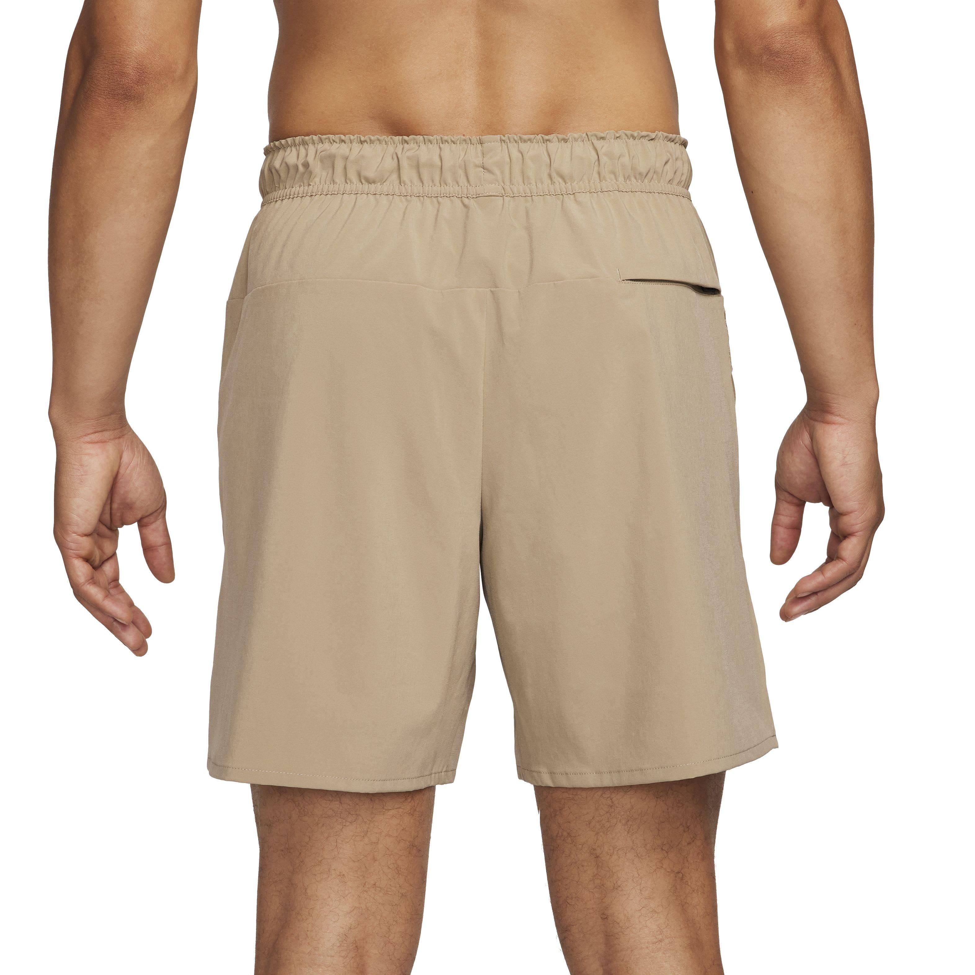 Nike Men's Unlimited Dri-FIT 7" Unlined Versatile Shorts - Sand - BROWN Thumbnail View 2