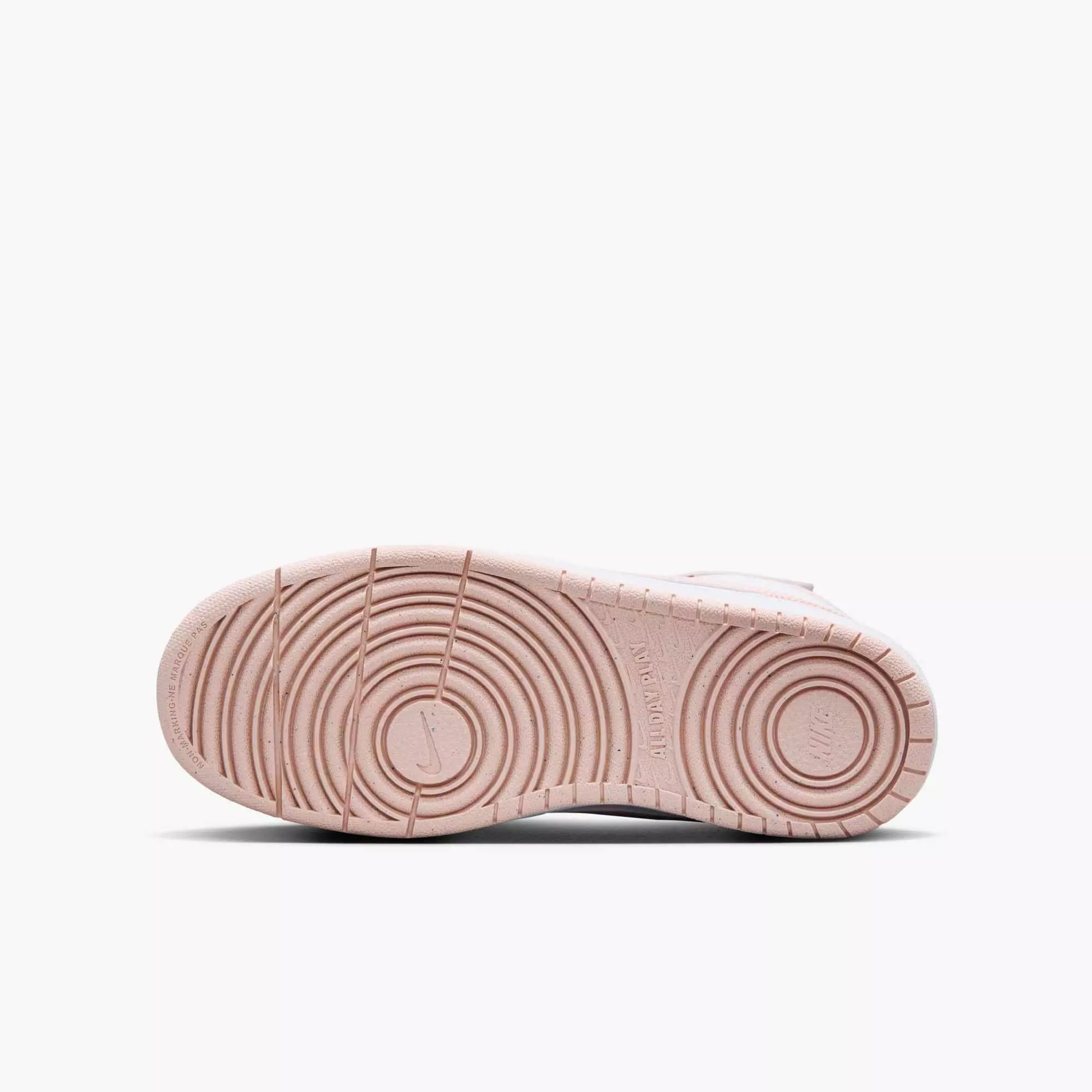 Nike Court Borough Mid 2 "White/Echo Pink" Grade School Girls' Shoe - WHITE/PINK