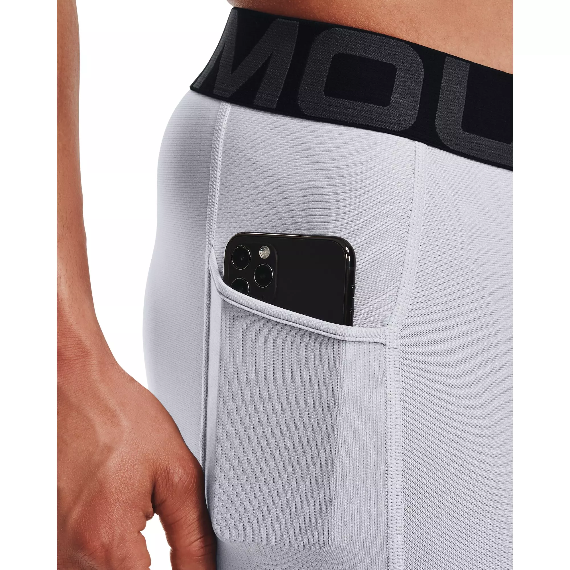 Under Armour Men's HeatGear Armour Legging - GREY/BLACK