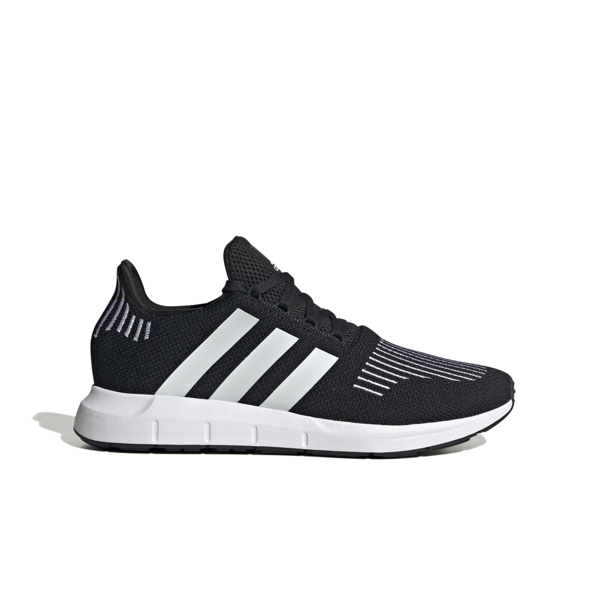 Adidas swift run hot sale white and black