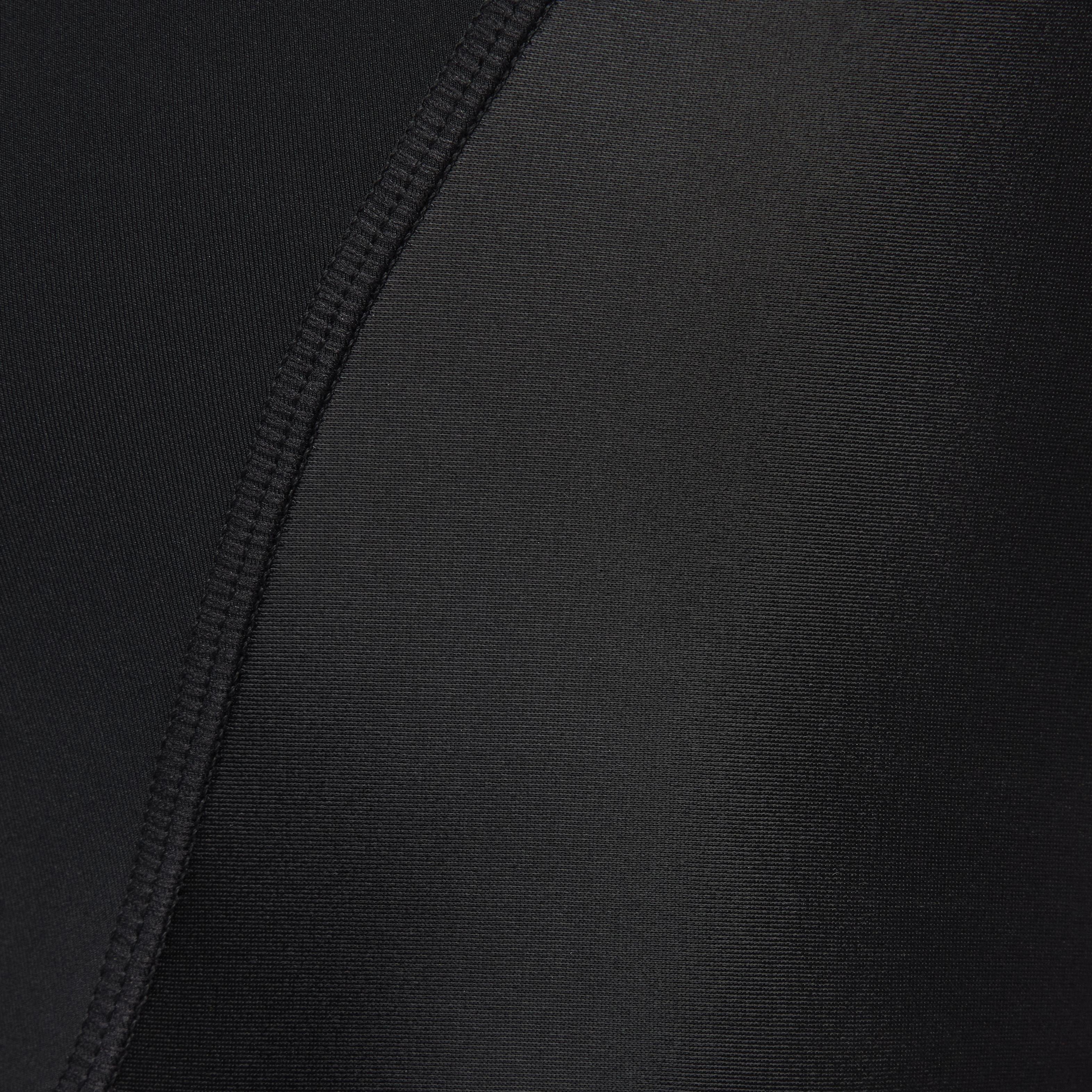 Nike Women's Pro Dri-FIT Shine Cropped Tank Top - BLACK Thumbnail View 5