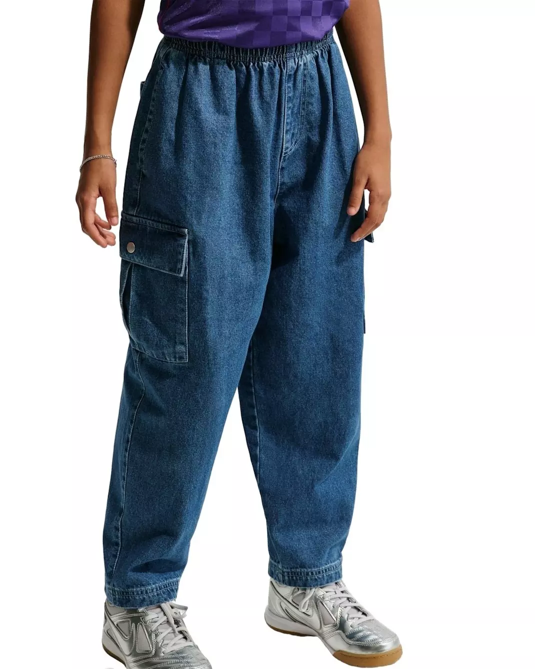 Nike Big Kids' Sportswear Collection Denim Cargo Pants - DENIM