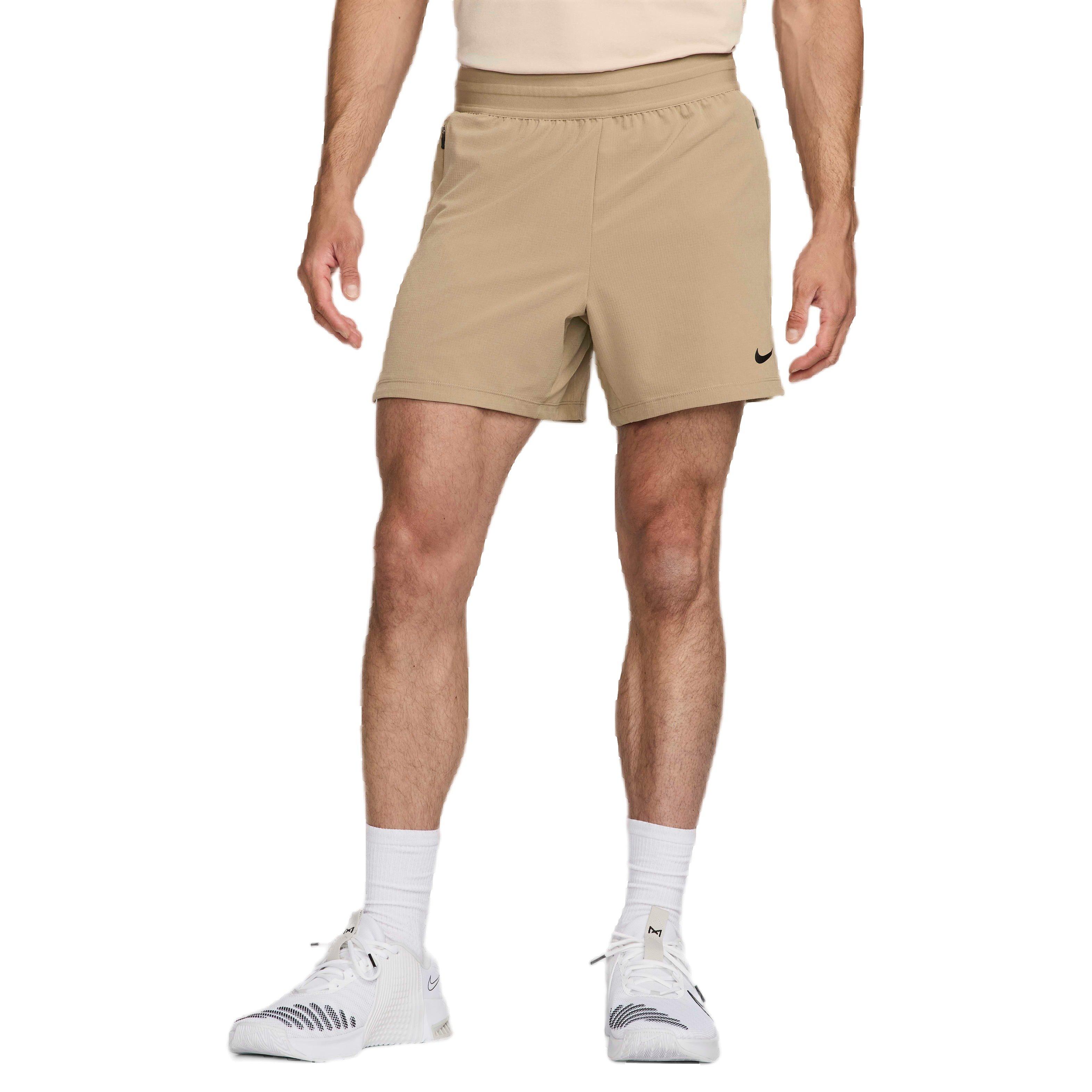 Nike Men's Dri-FIT Flex Rep 4.0 5" Unlined Fitness Shorts - BROWN Thumbnail View 3