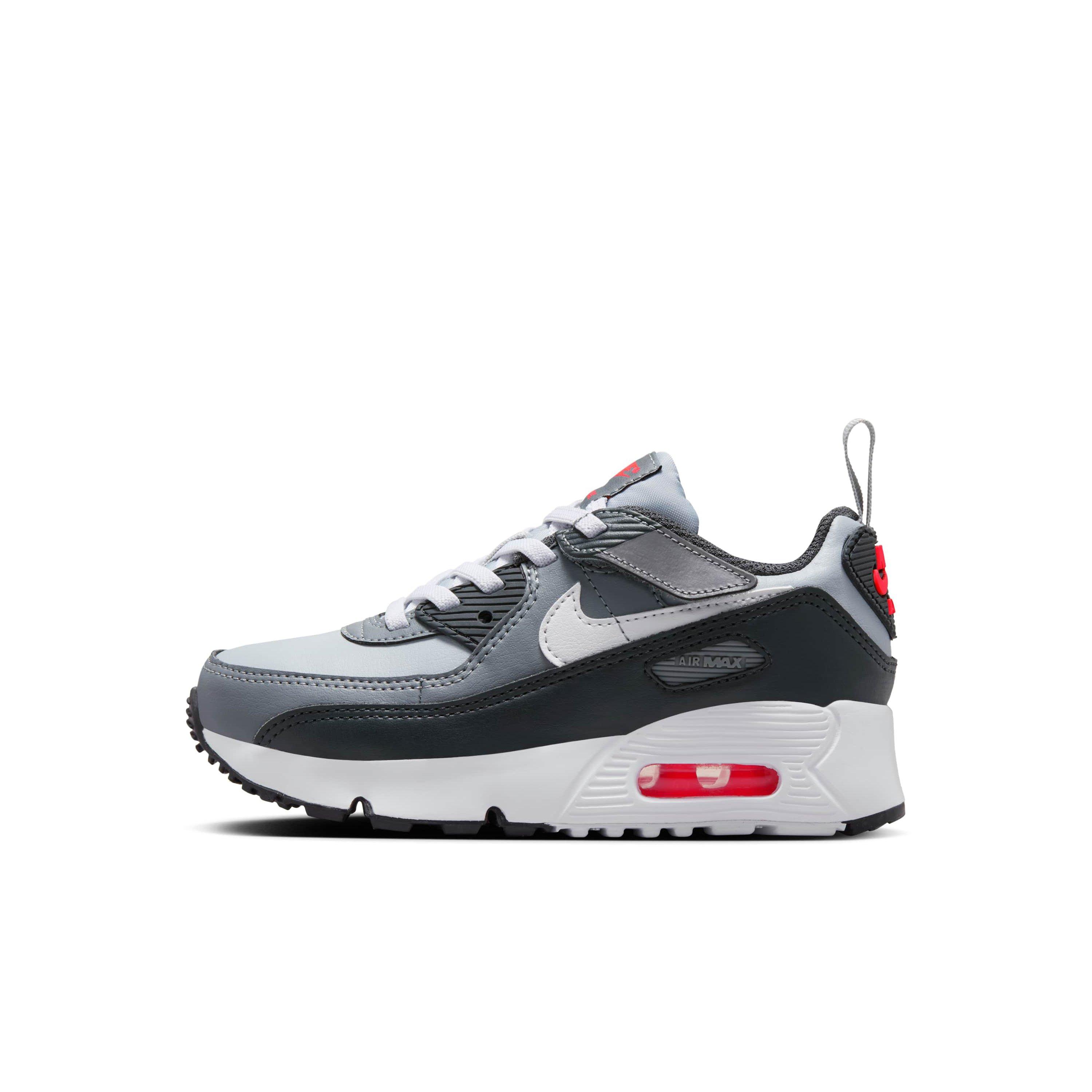 Nike Air Max 90 EasyOn Preschool Boys' "Wolf Grey/Cool Grey/Anthracite/White" Shoe