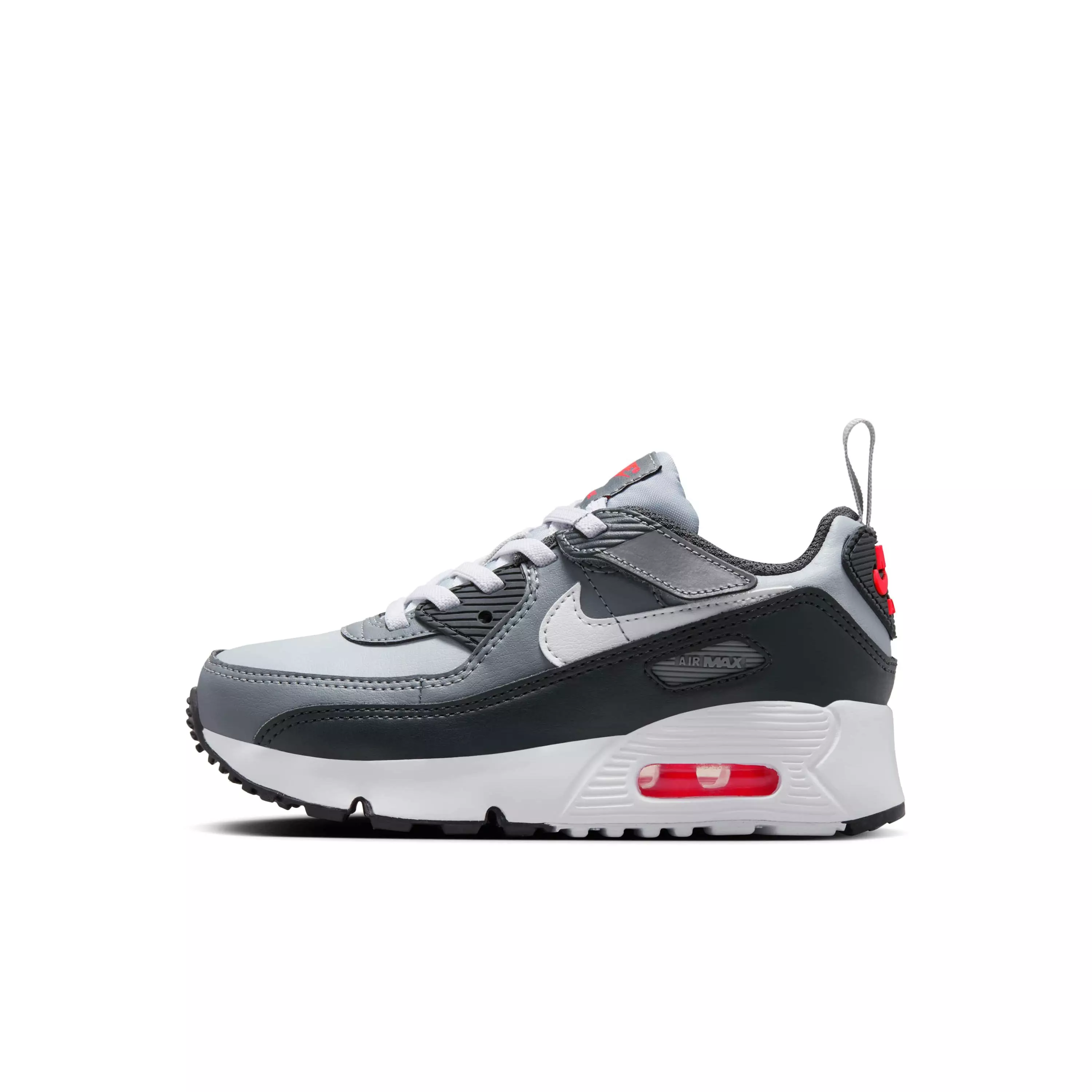 Nike Air Max 90 EasyOn "Wolf Grey/Cool Grey/Anthracite/White" Preschool Boys' Shoe - GREY/GREY/ANTHRACITE/WHITE