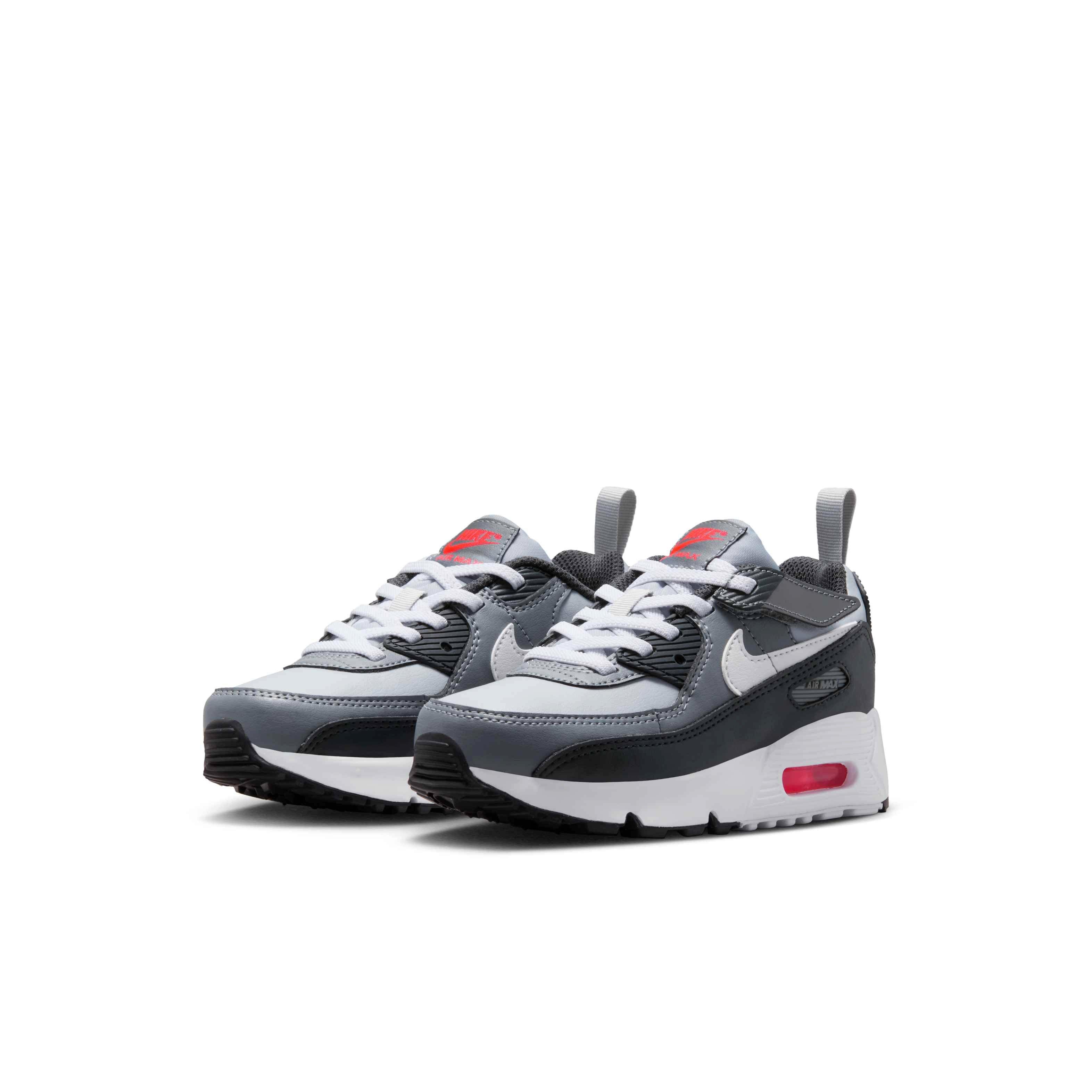 Nike Air Max 90 EasyOn Preschool Boys' "Wolf Grey/Cool Grey/Anthracite/White" Shoe