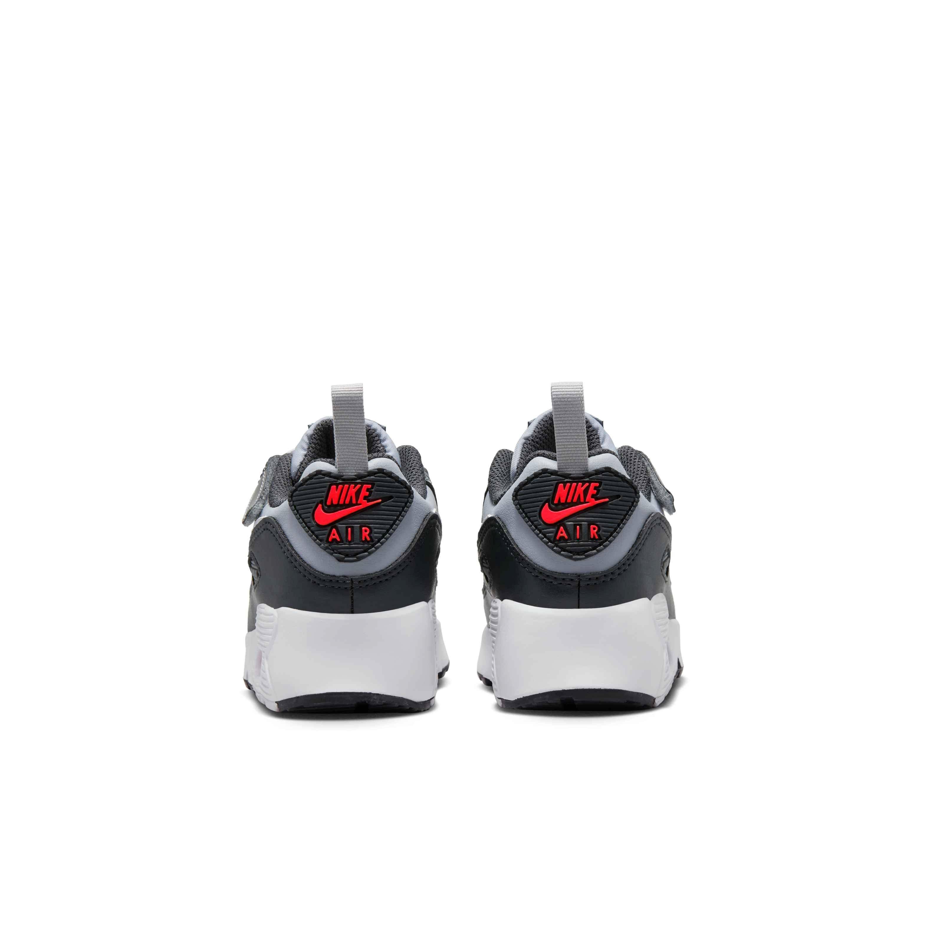 Nike Air Max 90 EasyOn Preschool Boys' "Wolf Grey/Cool Grey/Anthracite/White" Shoe