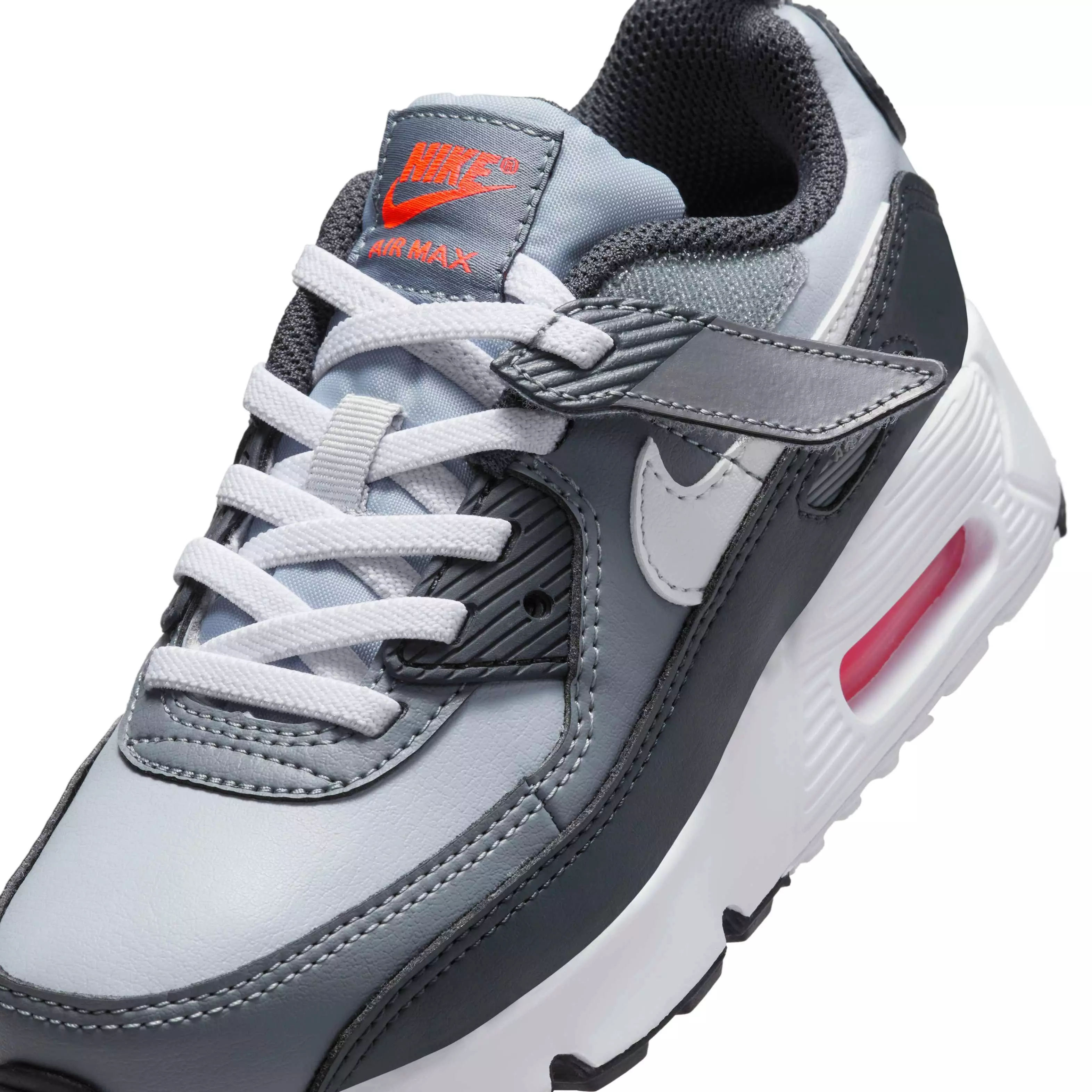 Nike Air Max 90 EasyOn "Wolf Grey/Cool Grey/Anthracite/White" Preschool Boys' Shoe - GREY/GREY/ANTHRACITE/WHITE