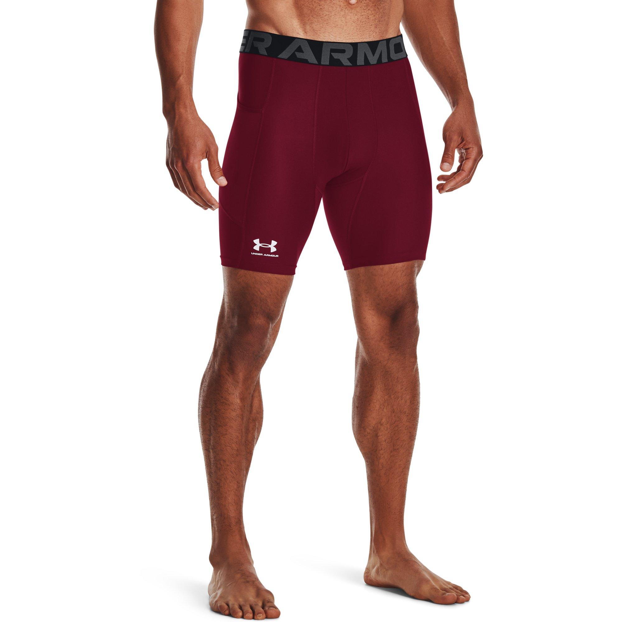 Under Armour Men's Maroon Heatgear Compression Short Sleeve Short