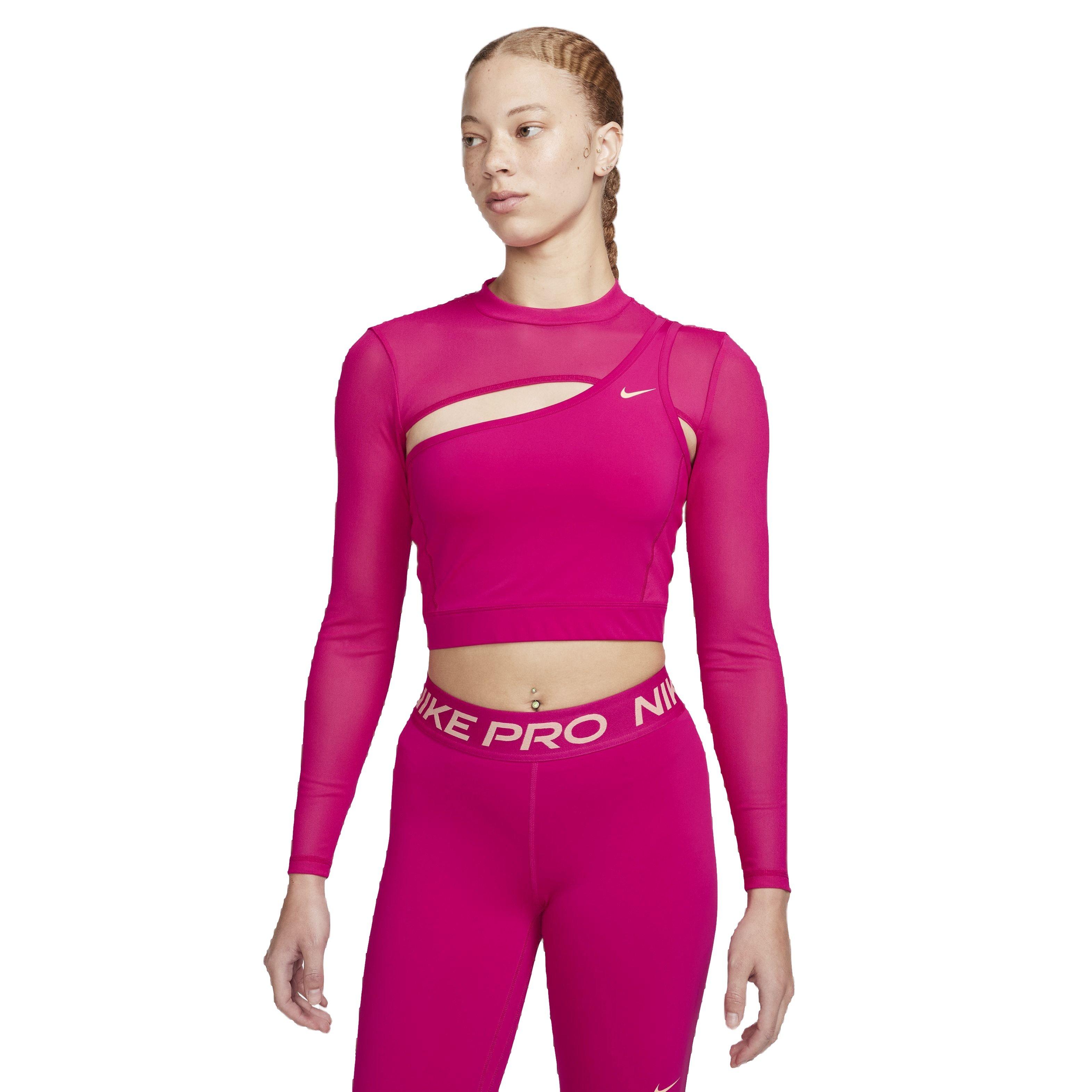 Nike Women's Pro​ Long-Sleeve Cropped Top - Hibbett