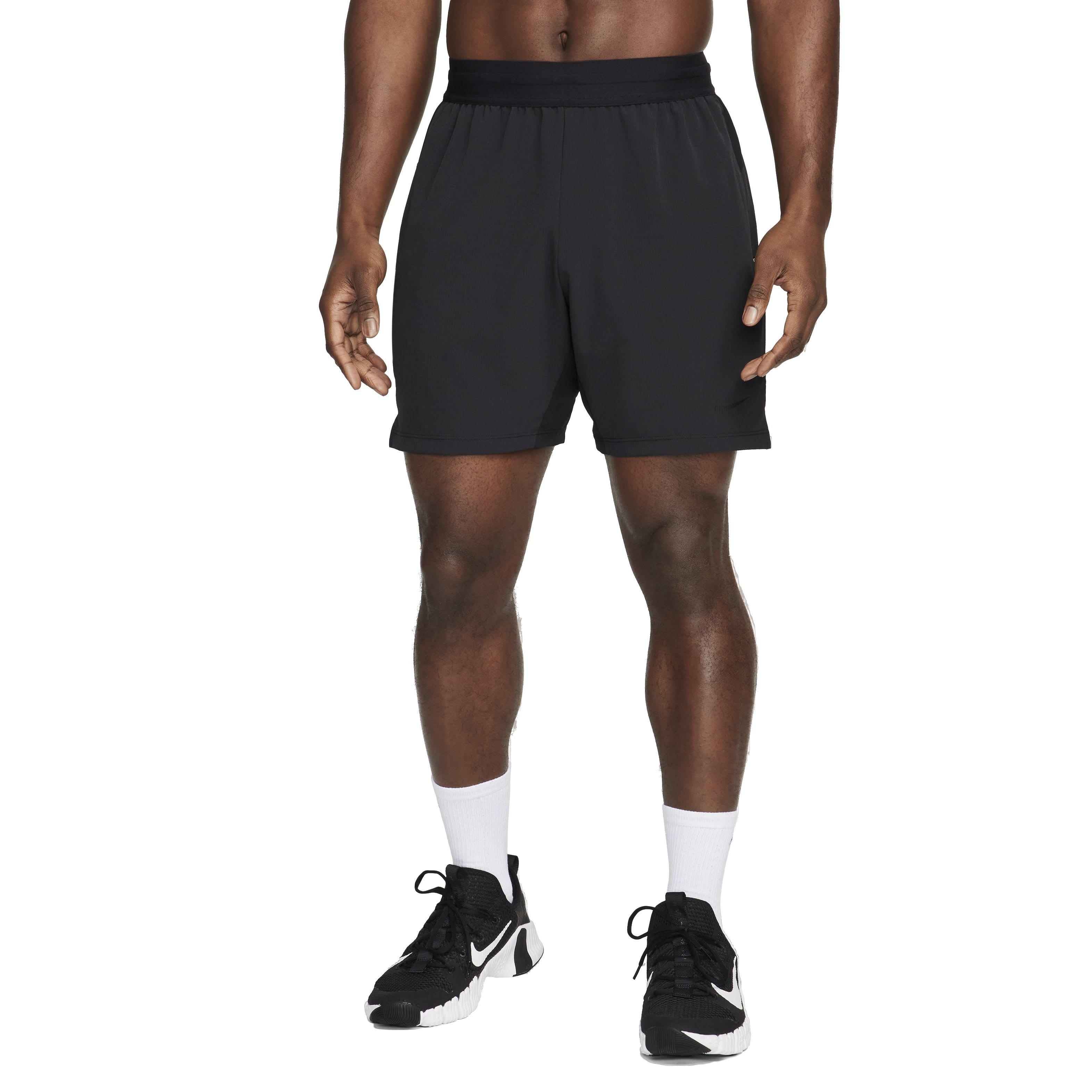 Nike Men's Dri-FIT Flex Rep 4.0 7" Unlined Fitness Shorts - BLACK Thumbnail View 3