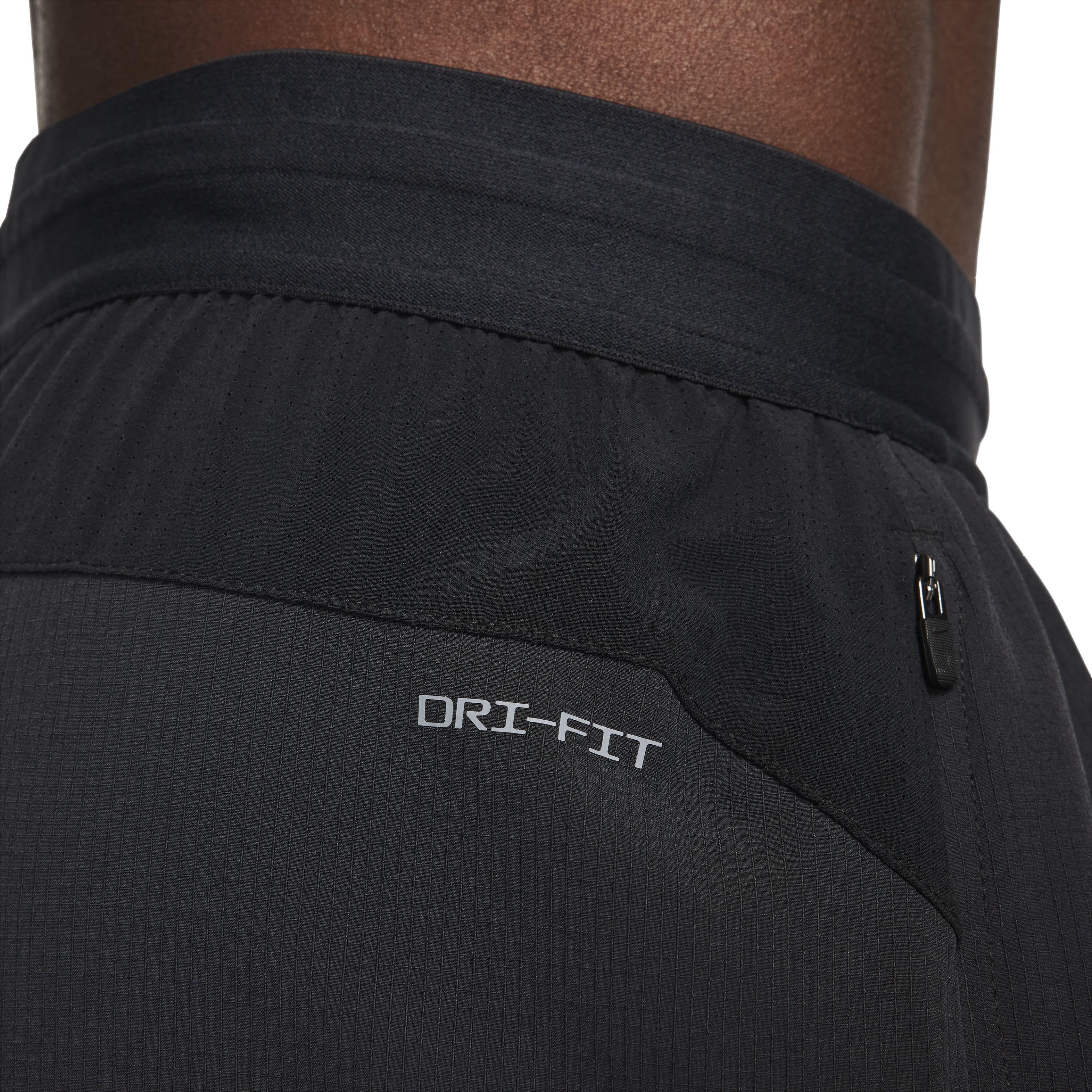 Nike Men's Dri-FIT Flex Rep 4.0 7" Unlined Fitness Shorts - BLACK Thumbnail View 6