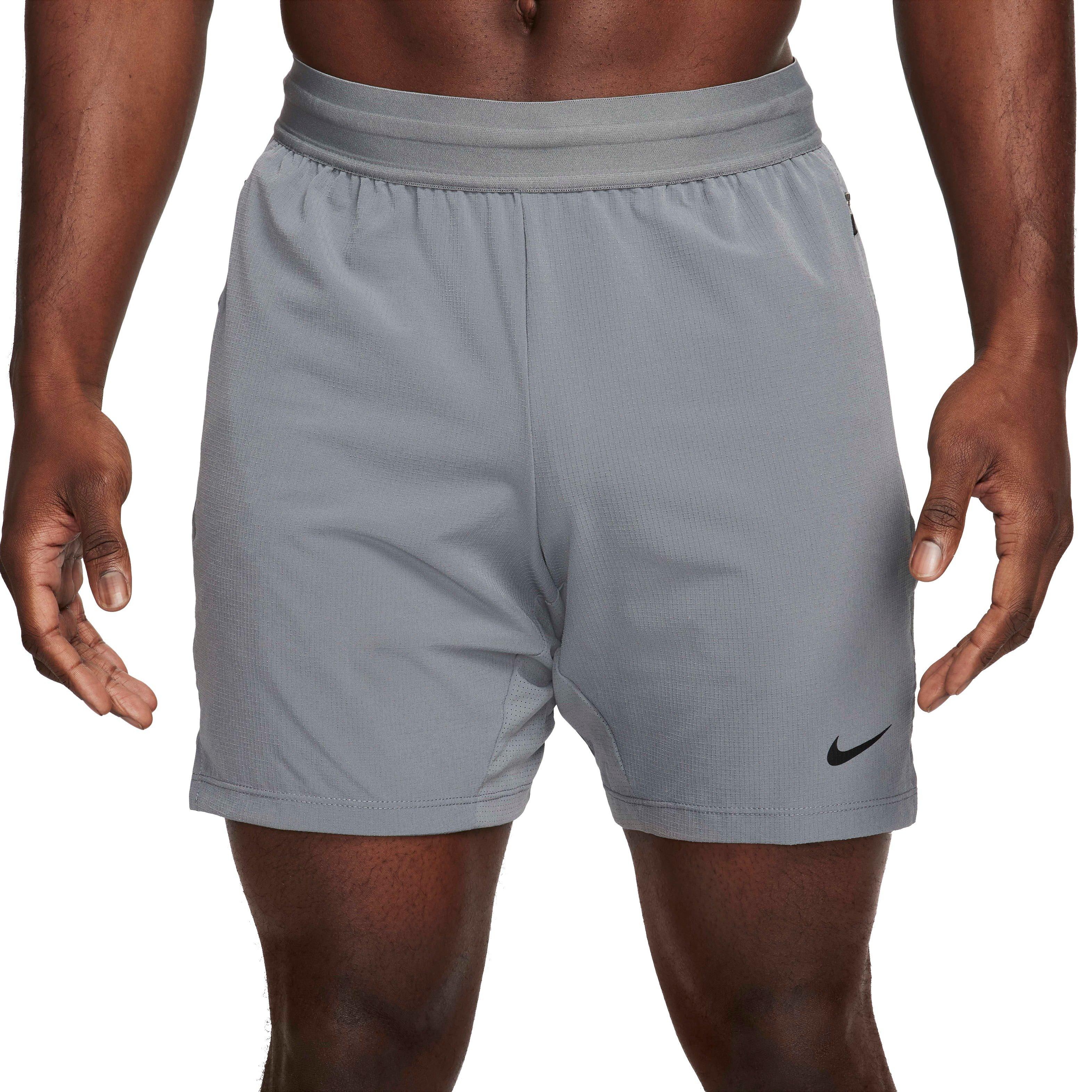 Nike Men's Dri-FIT Flex Rep 4.0 7" Unlined Fitness Shorts - GREY Thumbnail View 1
