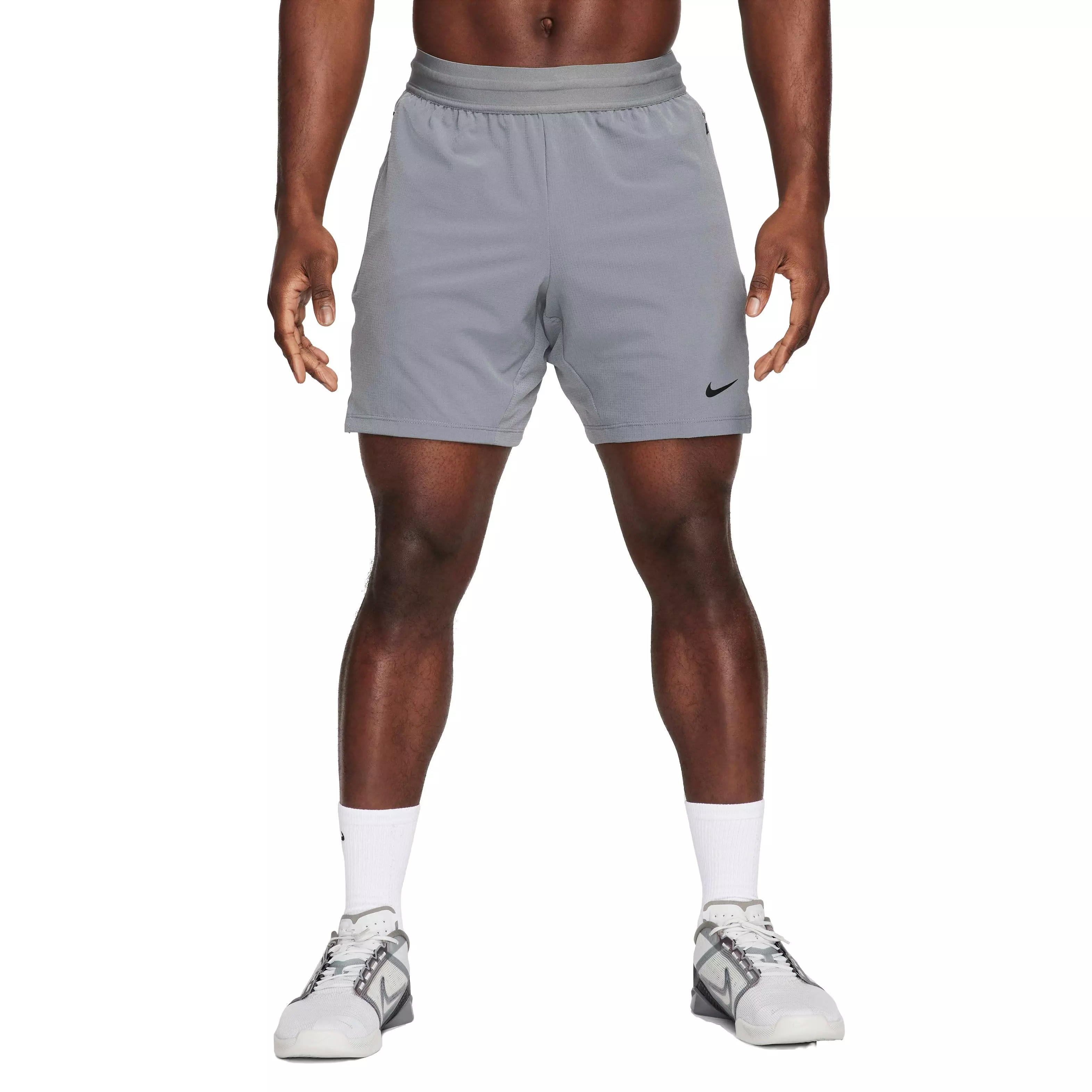 Nike Men's Dri-FIT Flex Rep 4.0 7" Unlined Fitness Shorts - GREY