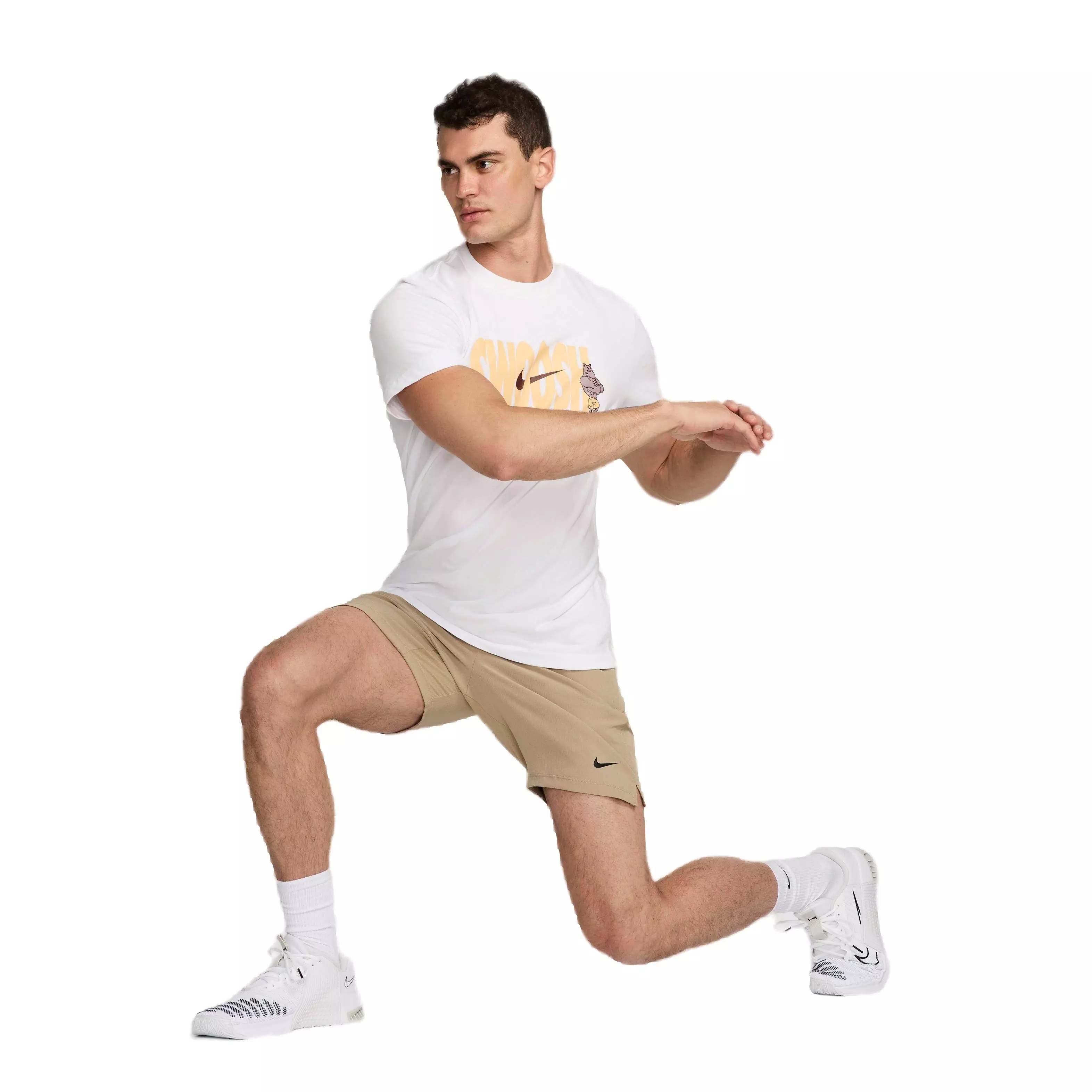 Nike Men's Dri-FIT Flex Rep 4.0 7" Unlined Fitness Shorts - BROWN