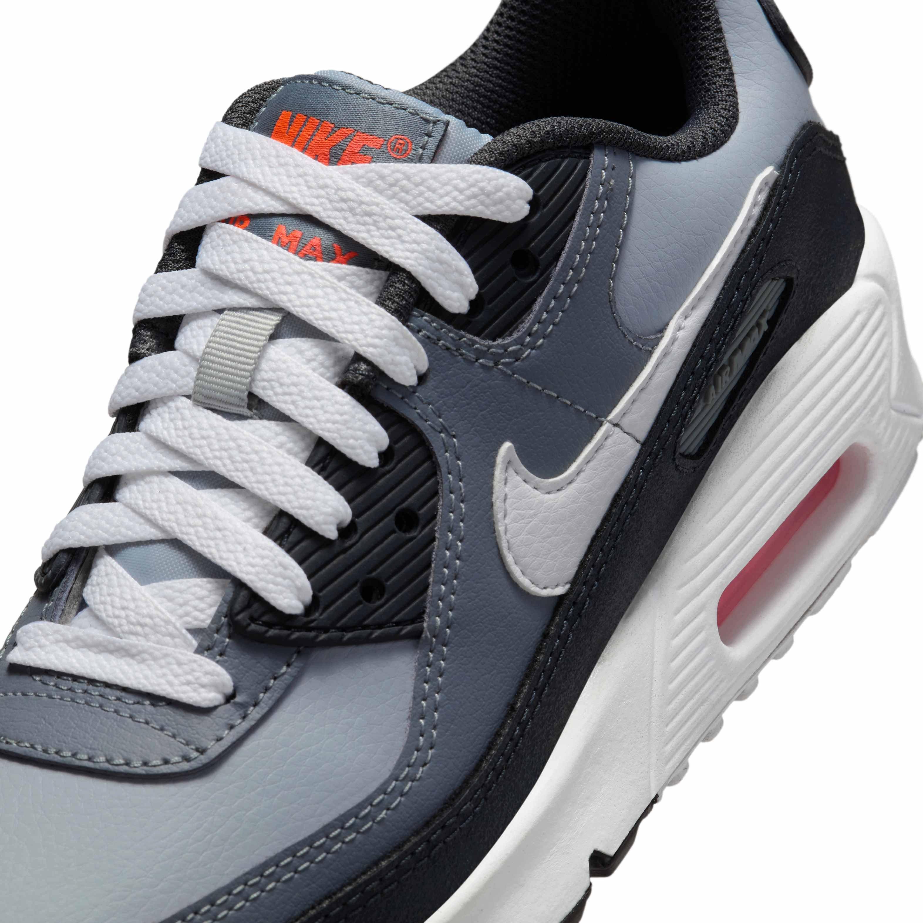 Nike Air Max 90 Grade School Boys' "Wolf Grey/Cool Grey/Anthracite/White" Shoe