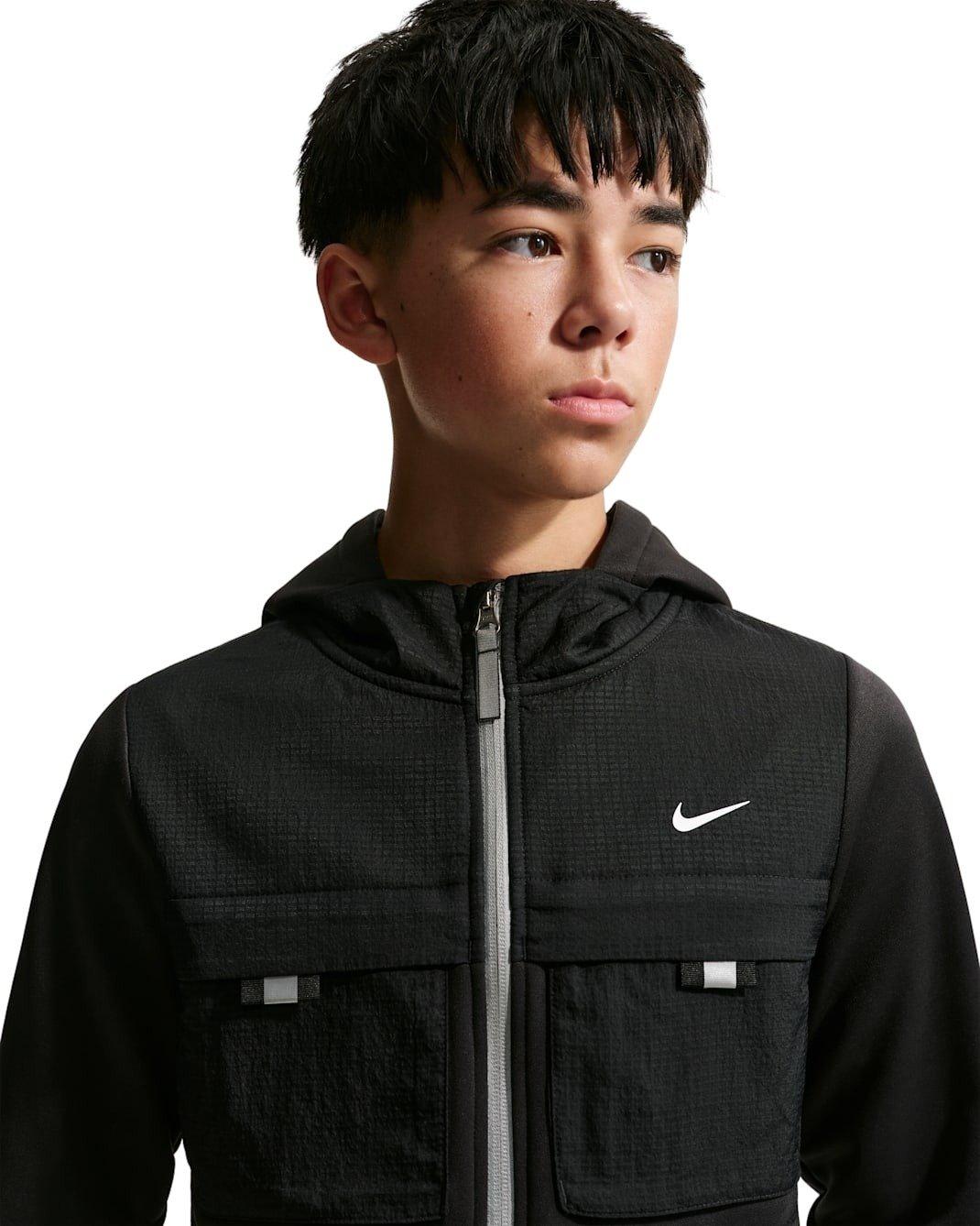Nike Big Kids' Sportswear City Utility Full-Zip Jacket -Black - BLACK Thumbnail View 3