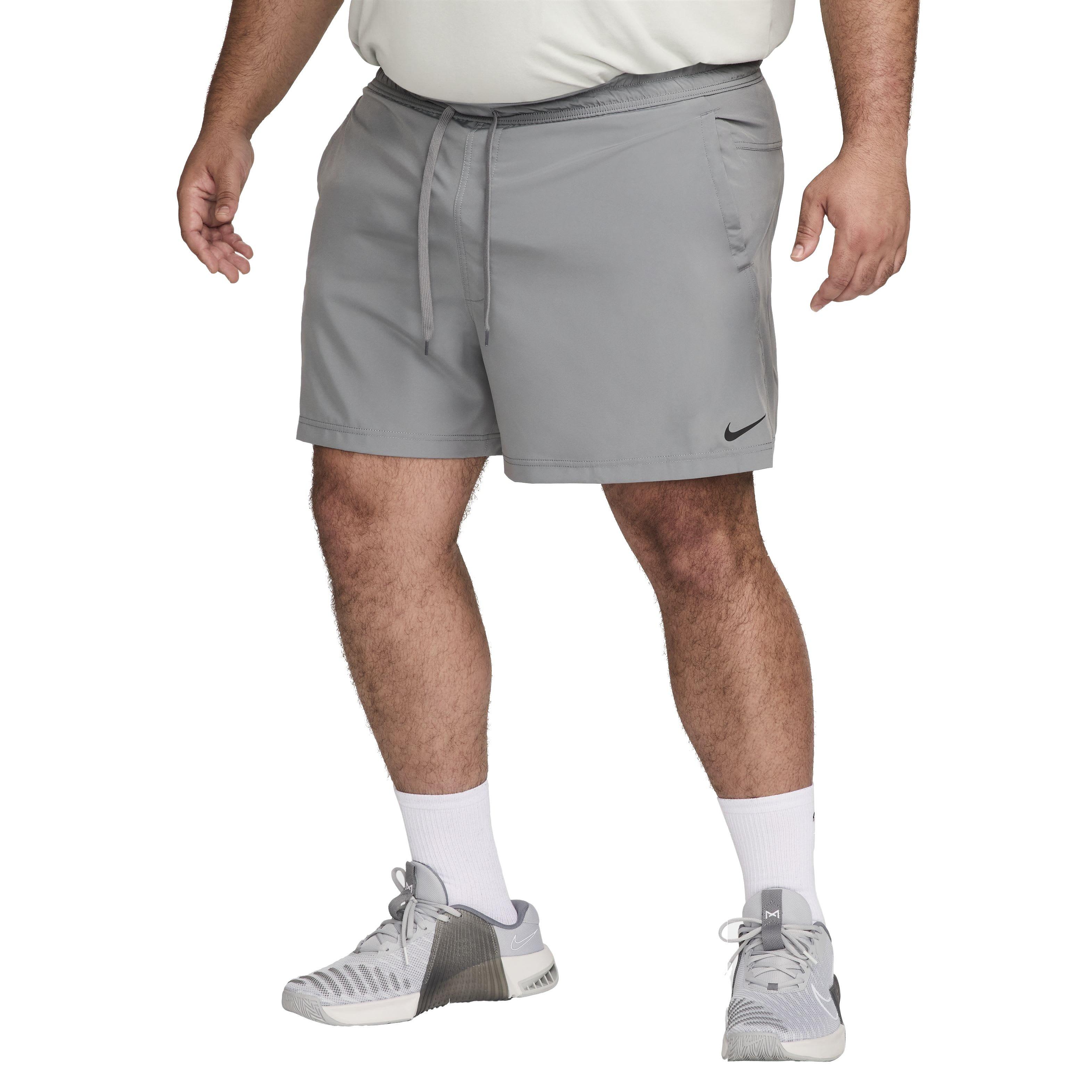 Nike Men's Dri-FIT Form 5" Unlined Versatile Shorts - GREY Thumbnail View 6
