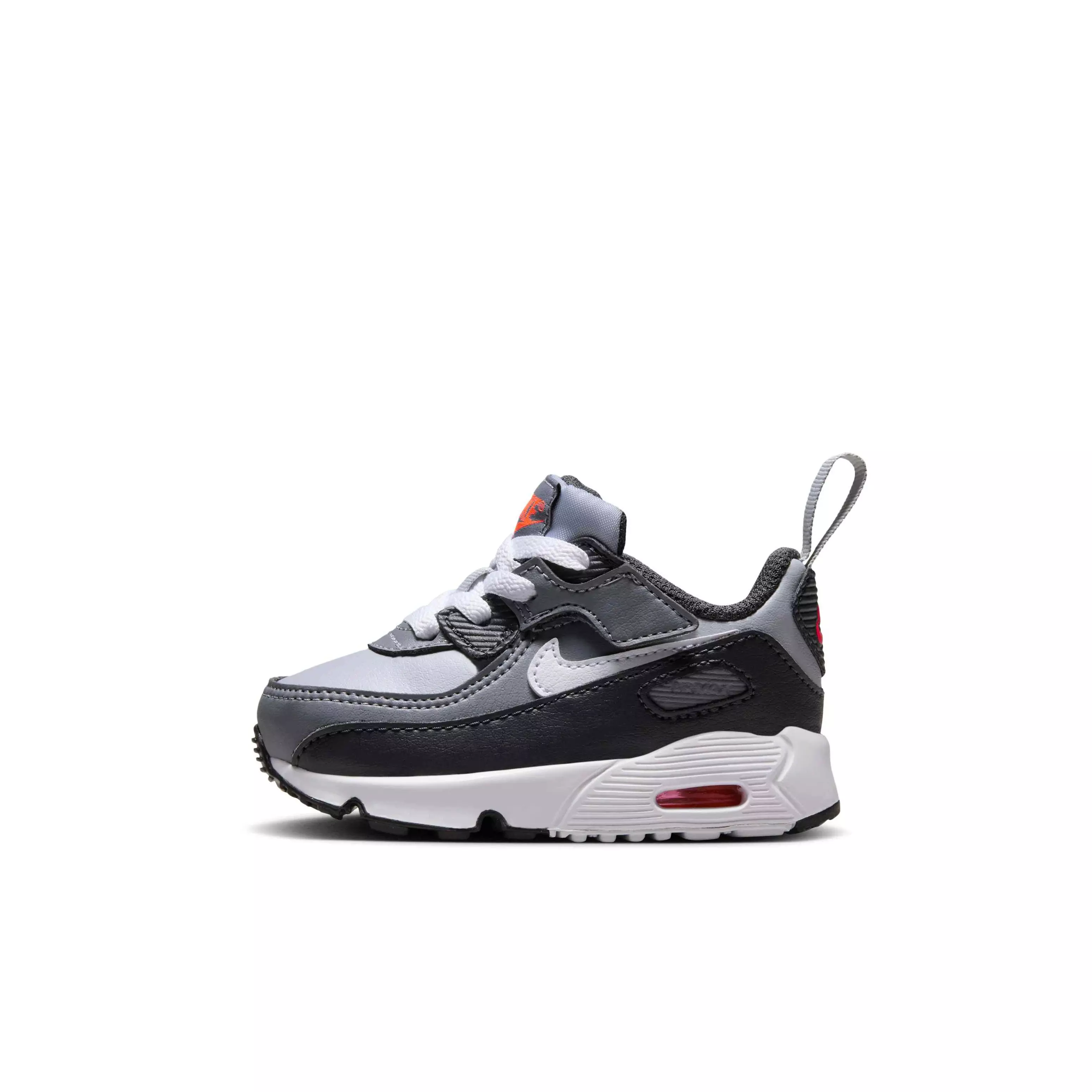 Nike Air Max 90 EasyOn "Wolf Grey/Cool Grey/Anthracite/White" Infant Boys' Shoe - GREY/GREY/ANTHRACITE/WHITE