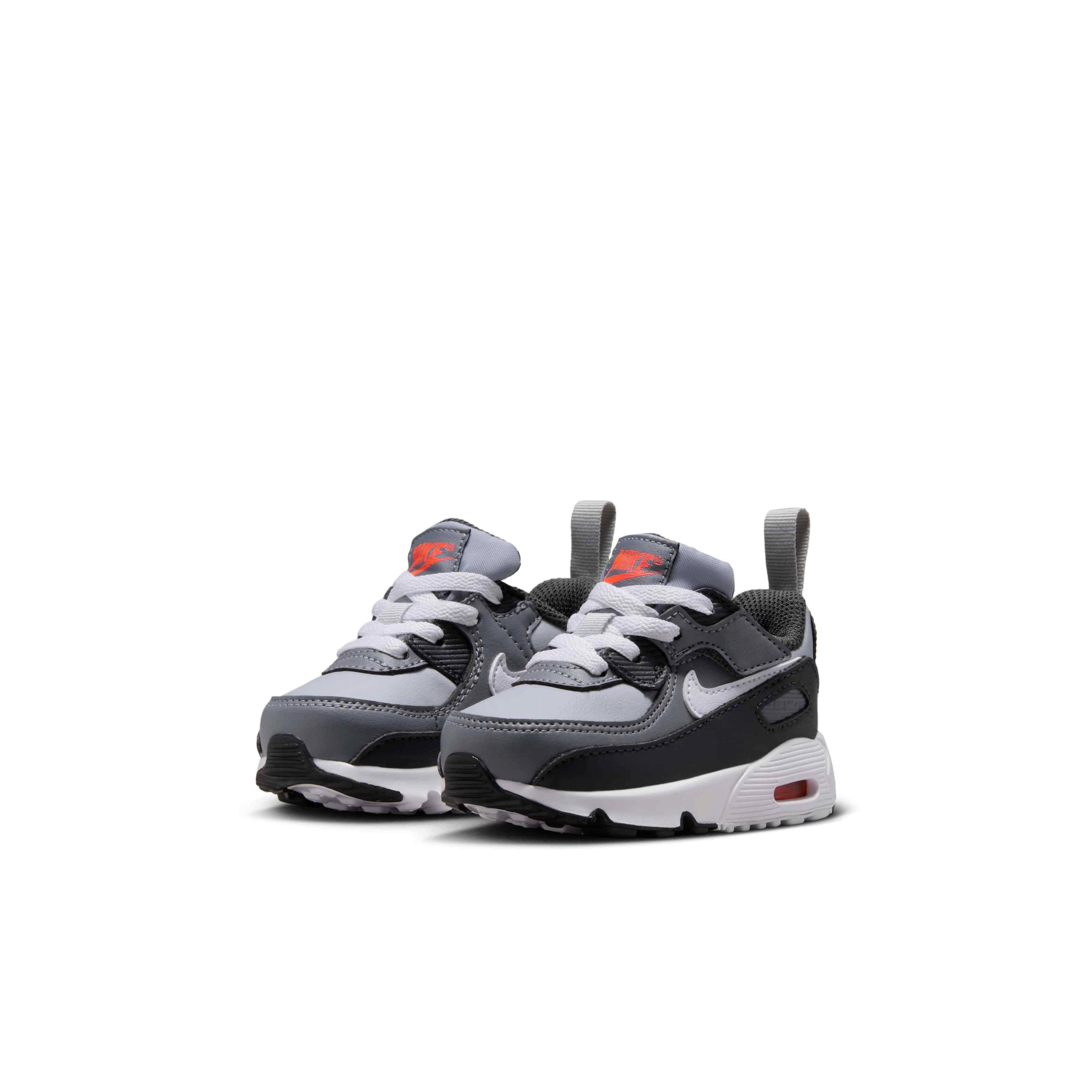 Nike Air Max 90 EasyOn Infant Boys' "Wolf Grey/Cool Grey/Anthracite/White" Shoe