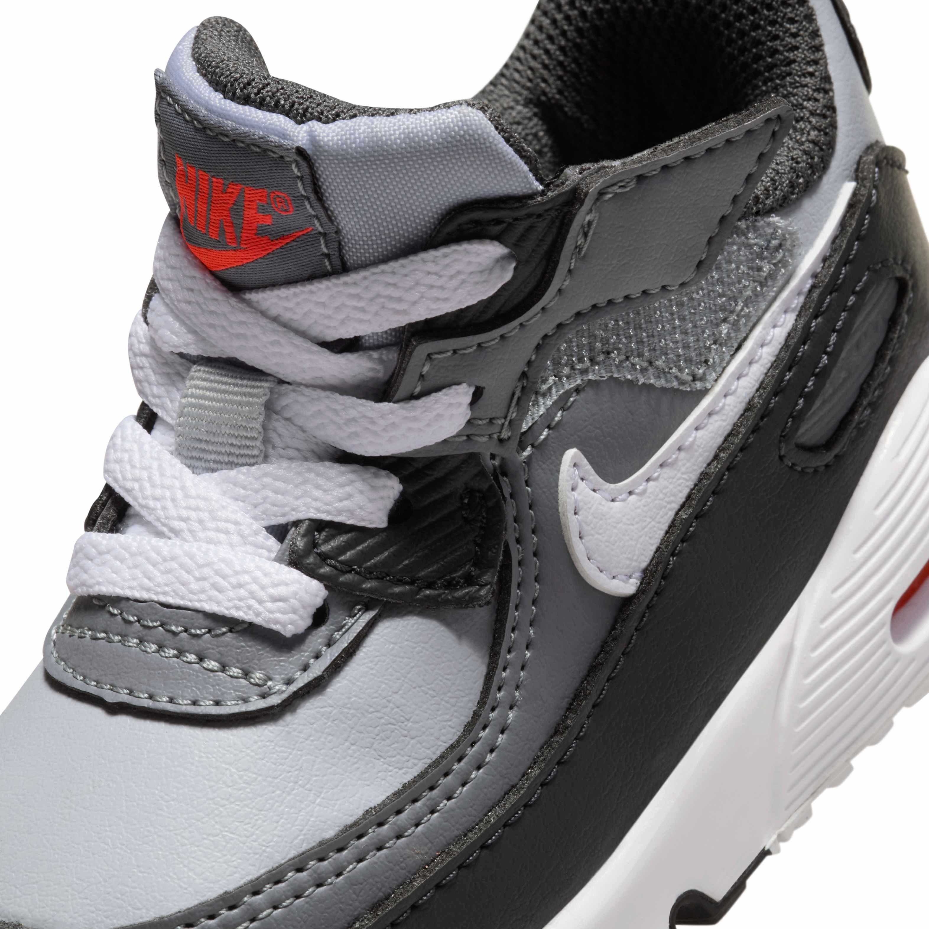 Nike Air Max 90 EasyOn Infant Boys' "Wolf Grey/Cool Grey/Anthracite/White" Shoe