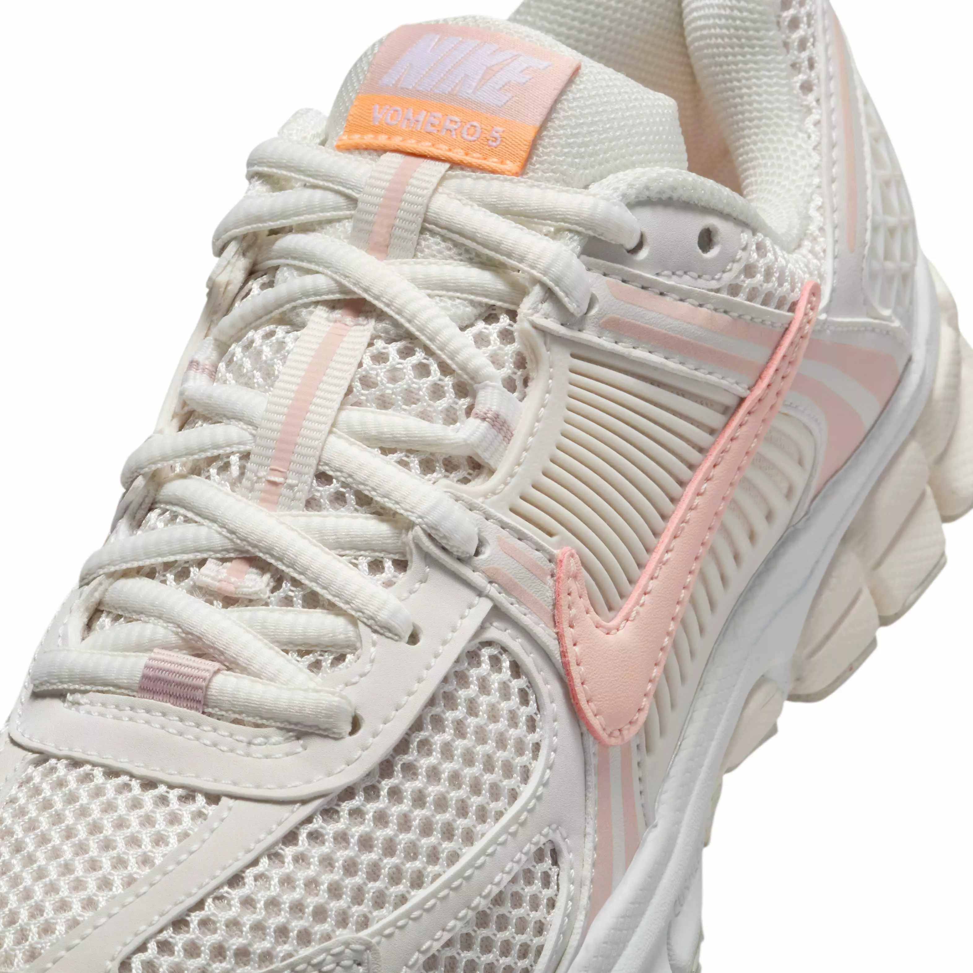 Nike Vomero 5 "Phantom/Light Orewood Brown/White/Echo Pink" Grade School Girls' Shoe - PHANTOM/LT BROWN/WHITE/PINK