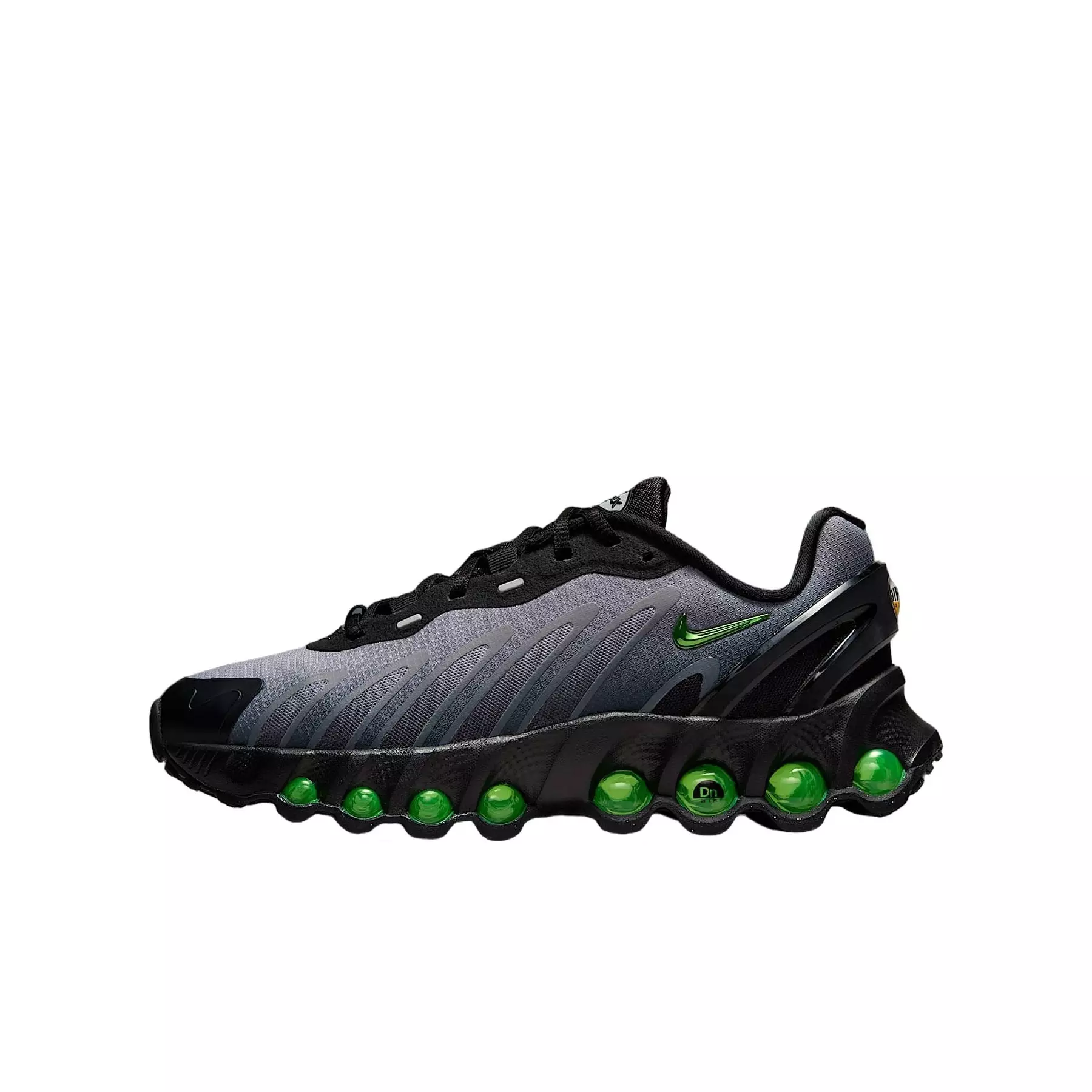 Nike Air Max Dn8 "Black/Light Smoke Grey/Black/Volt" Grade School Boys' Shoe - BLACK/LT GREY/VOLT