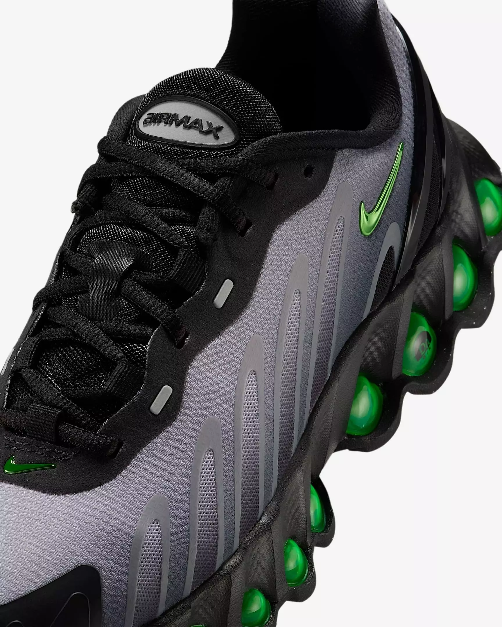 Nike Air Max Dn8 "Black/Light Smoke Grey/Black/Volt" Grade School Boys' Shoe - BLACK/LT GREY/VOLT