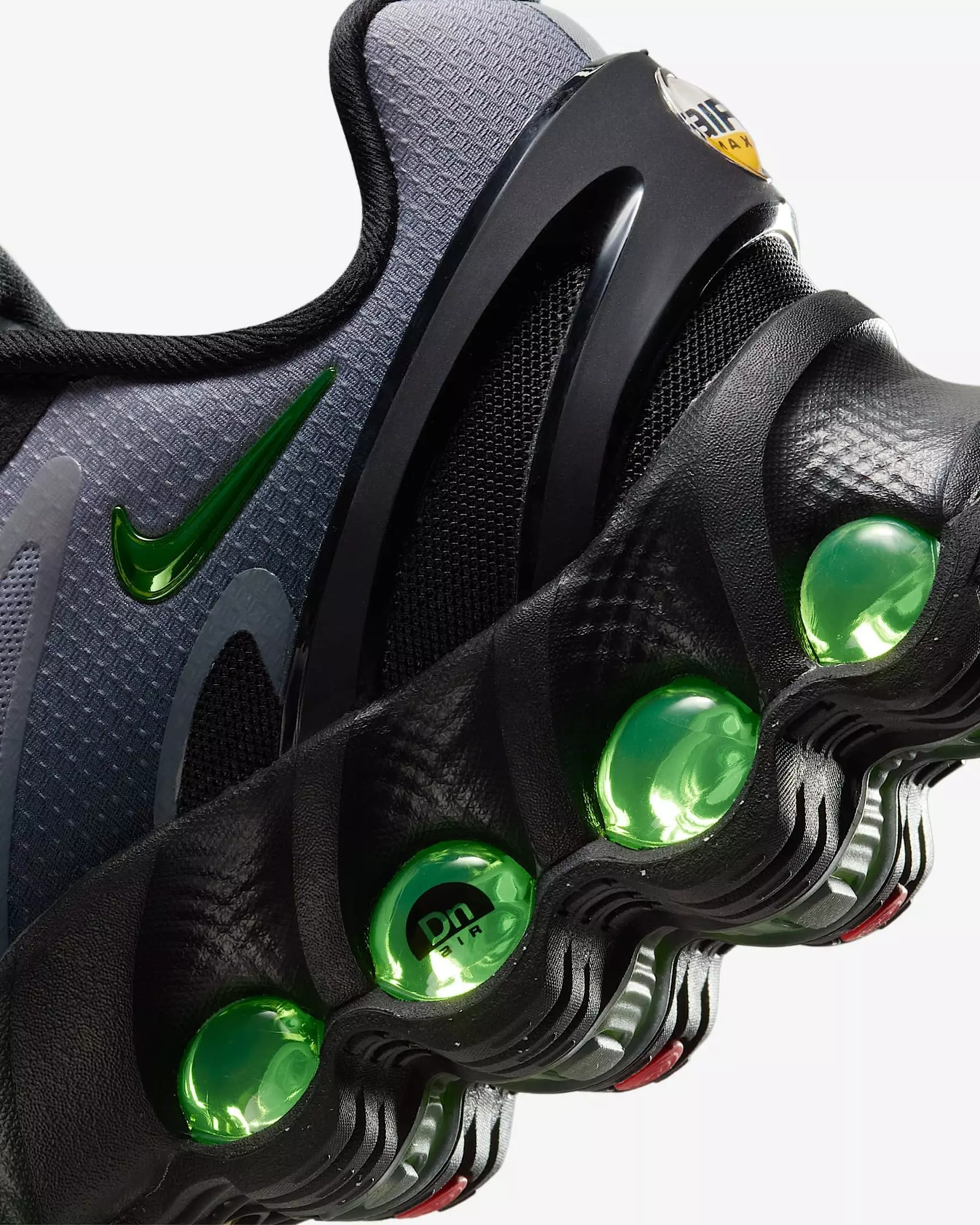 Nike Air Max Dn8 "Black/Light Smoke Grey/Black/Volt" Grade School Boys' Shoe - BLACK/LT GREY/VOLT