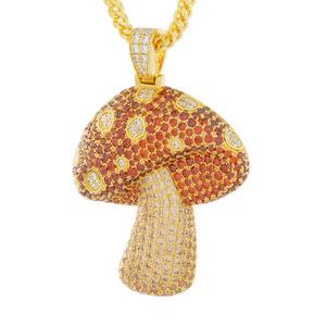 King Ice Mushroom Necklace - GOLD