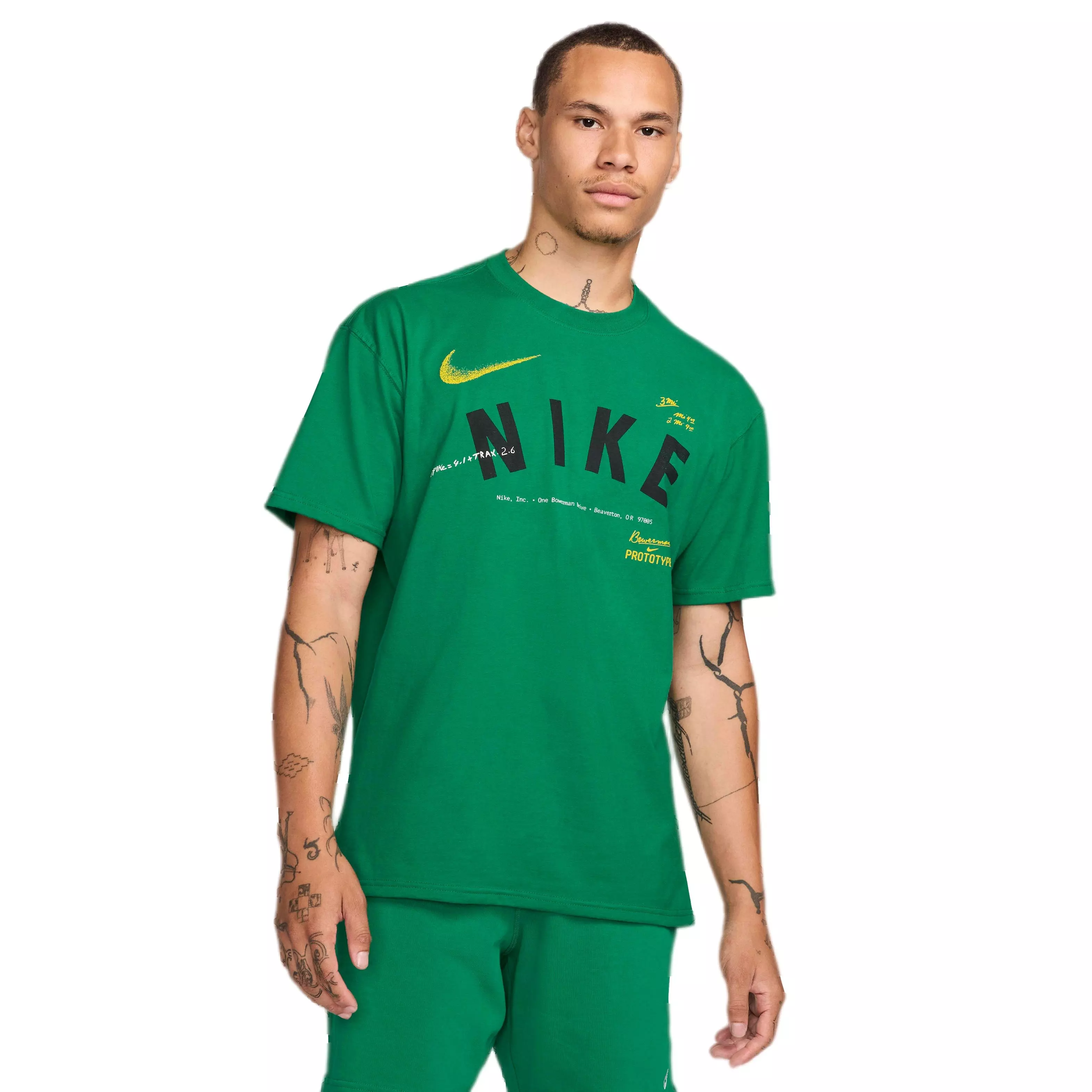 Nike Men's Sportswear Short-Sleeve Max90 Founder T-Shirt - GREEN
