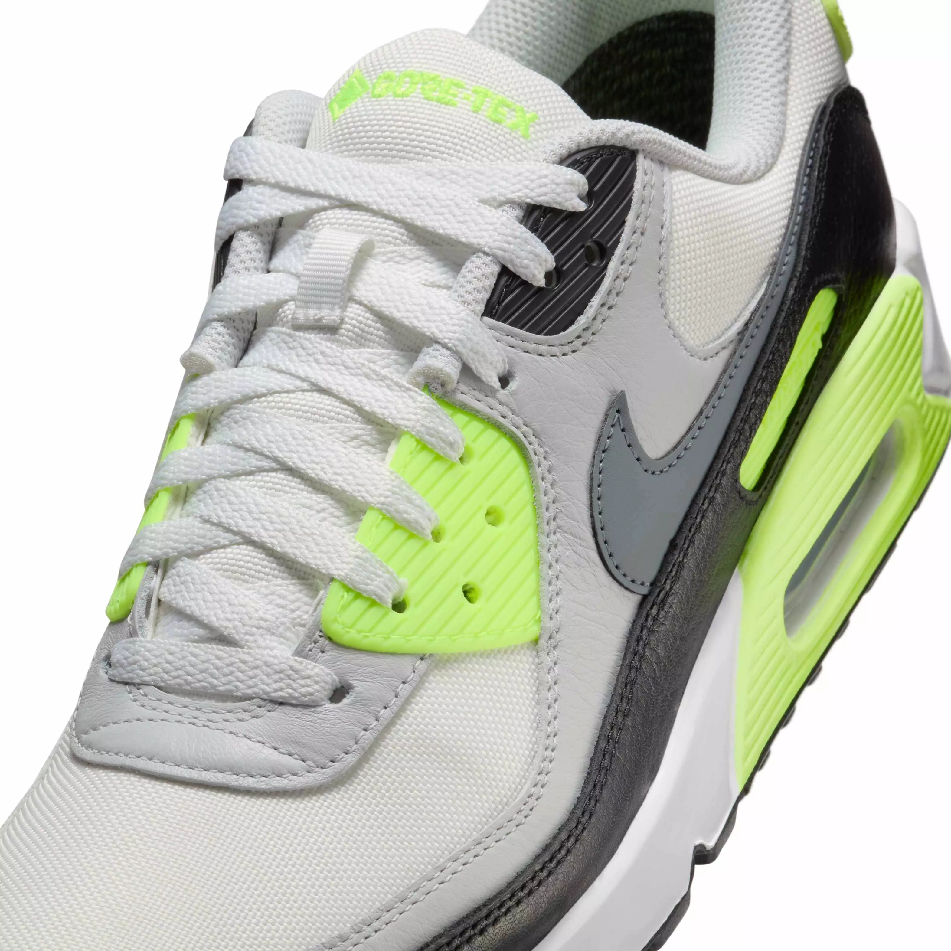Nike Air Max 90 GORE-TEX "White/Volt/Black/Cool Grey" Men's Shoe - WHITE/YELLOW/BLACK/GREY