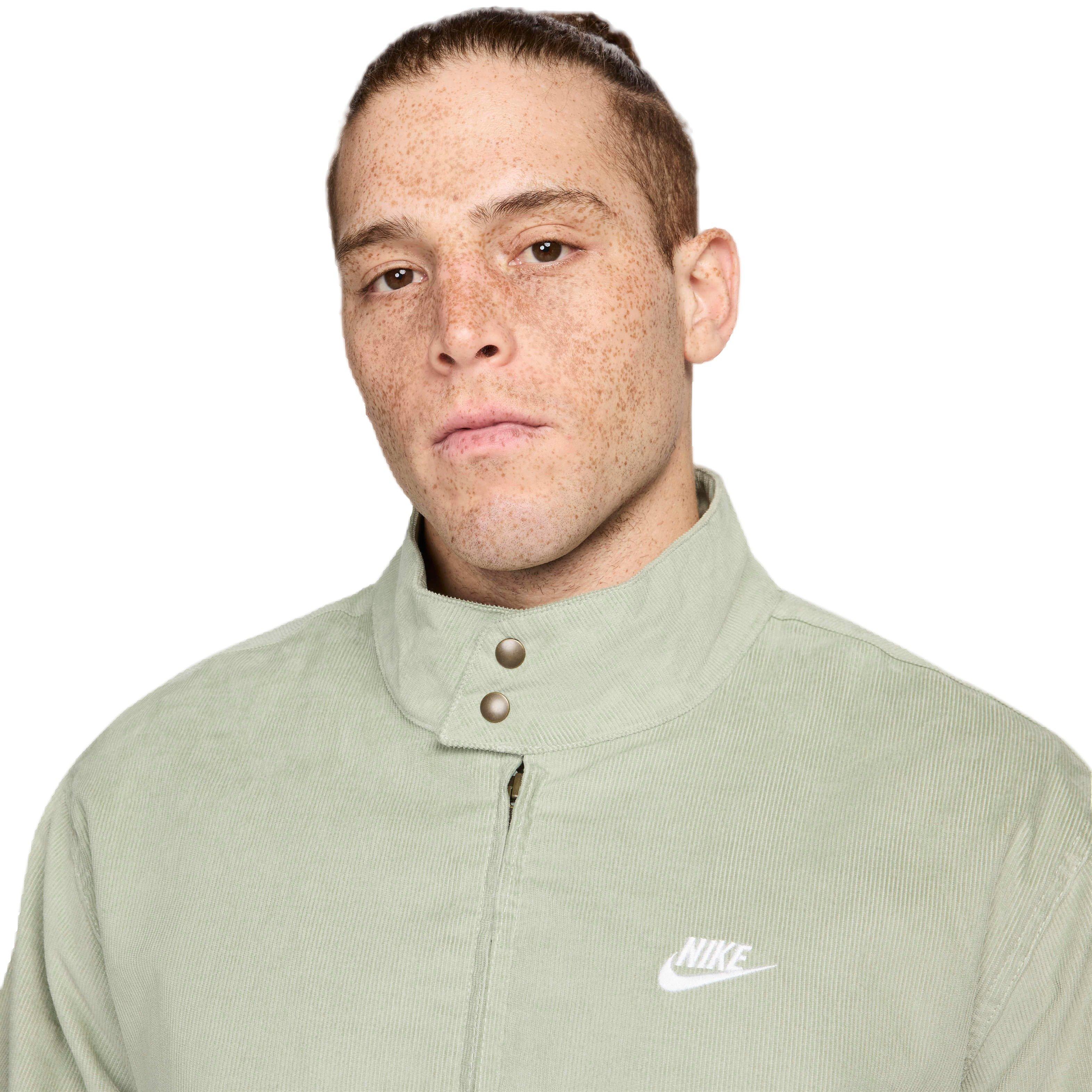 Nike Men's Sportswear Club Corduroy Harrington Jacket -Jade - JADE Thumbnail View 3