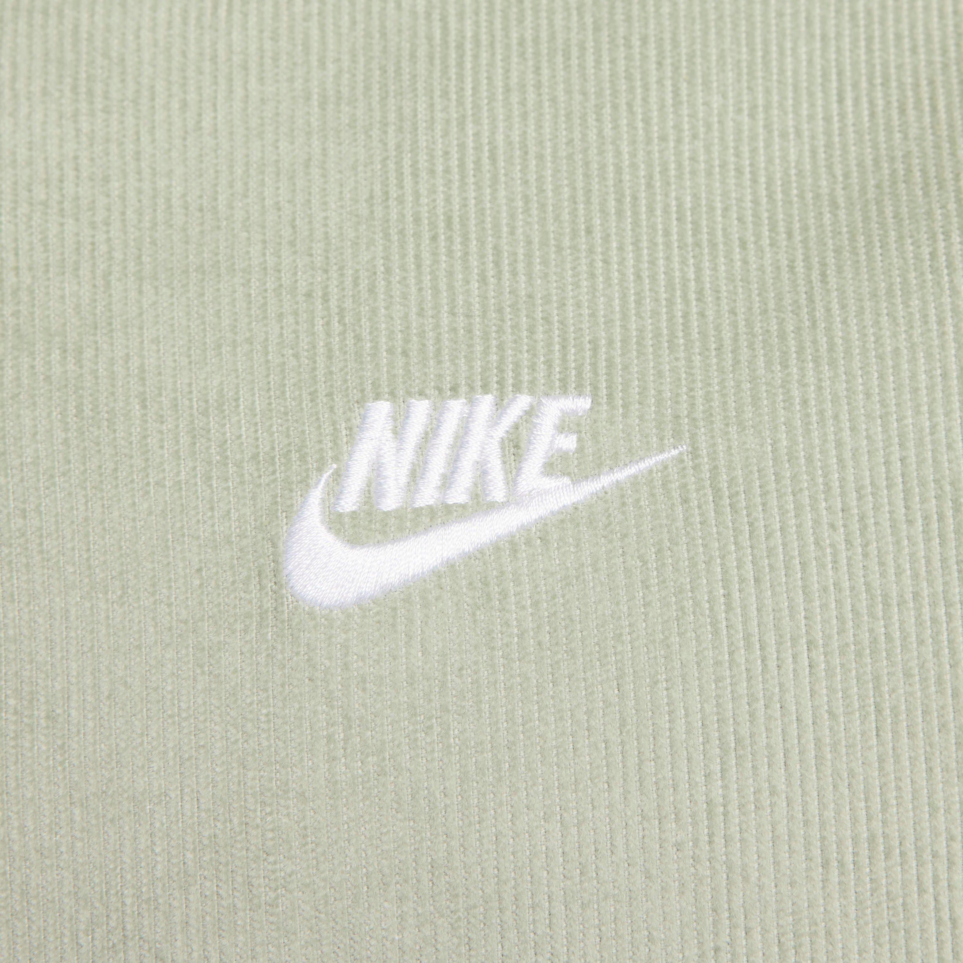 Nike Men's Sportswear Club Corduroy Harrington Jacket -Jade - JADE Thumbnail View 4