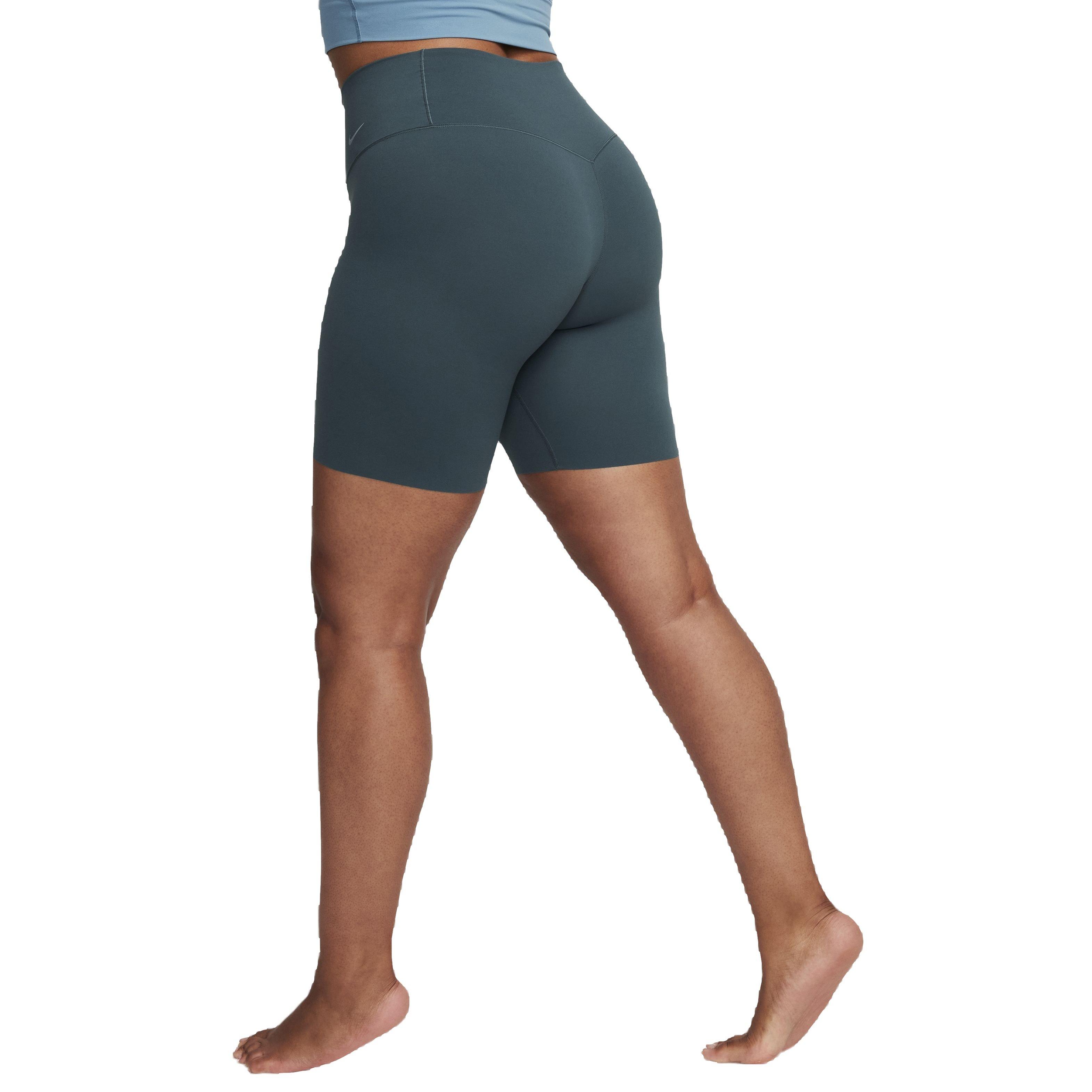 Nike Women's Dri-FIT Zenvy GS High-Waisted 8" Biker Shorts - GREEN Thumbnail View 6