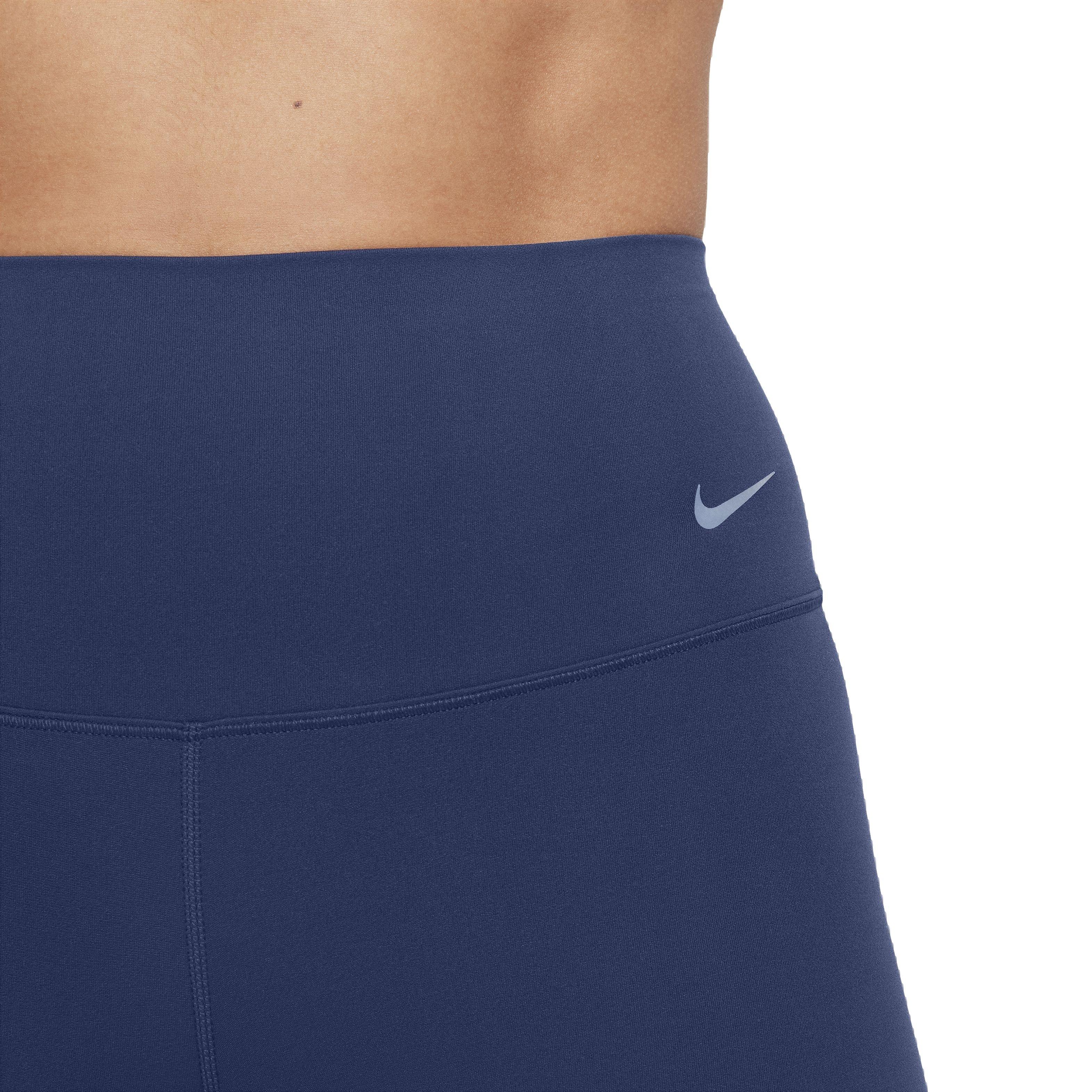 Nike Women's Dri-FIT Zenvy GS High-Waisted 8" Biker Shorts - BLUE Thumbnail View 3