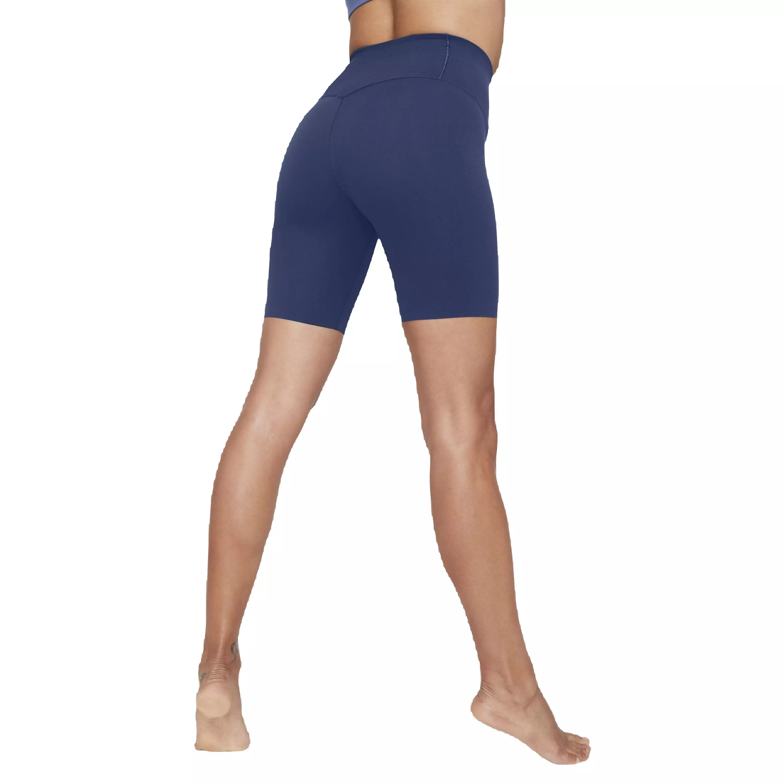 Nike Women's Dri-FIT Zenvy GS High-Waisted 8" Biker Shorts - BLUE