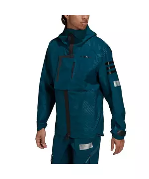 adidas Men's Terrex Xploric Graphic RAIN.RDY Hiking Jacket - Blue