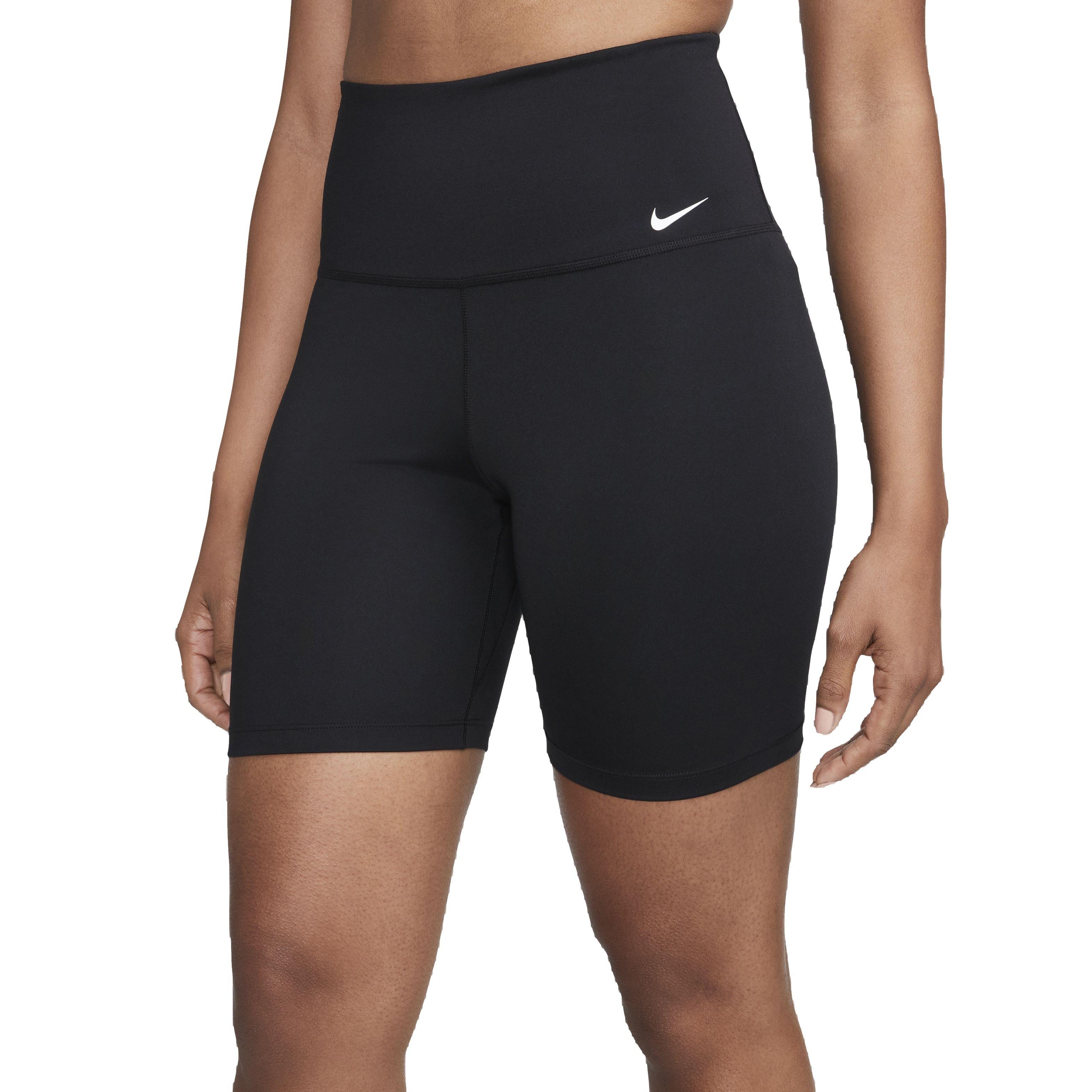 Nike Women's One Dri-FIT High-Waisted 7" Biker Shorts -Black - BLACK Thumbnail View 1