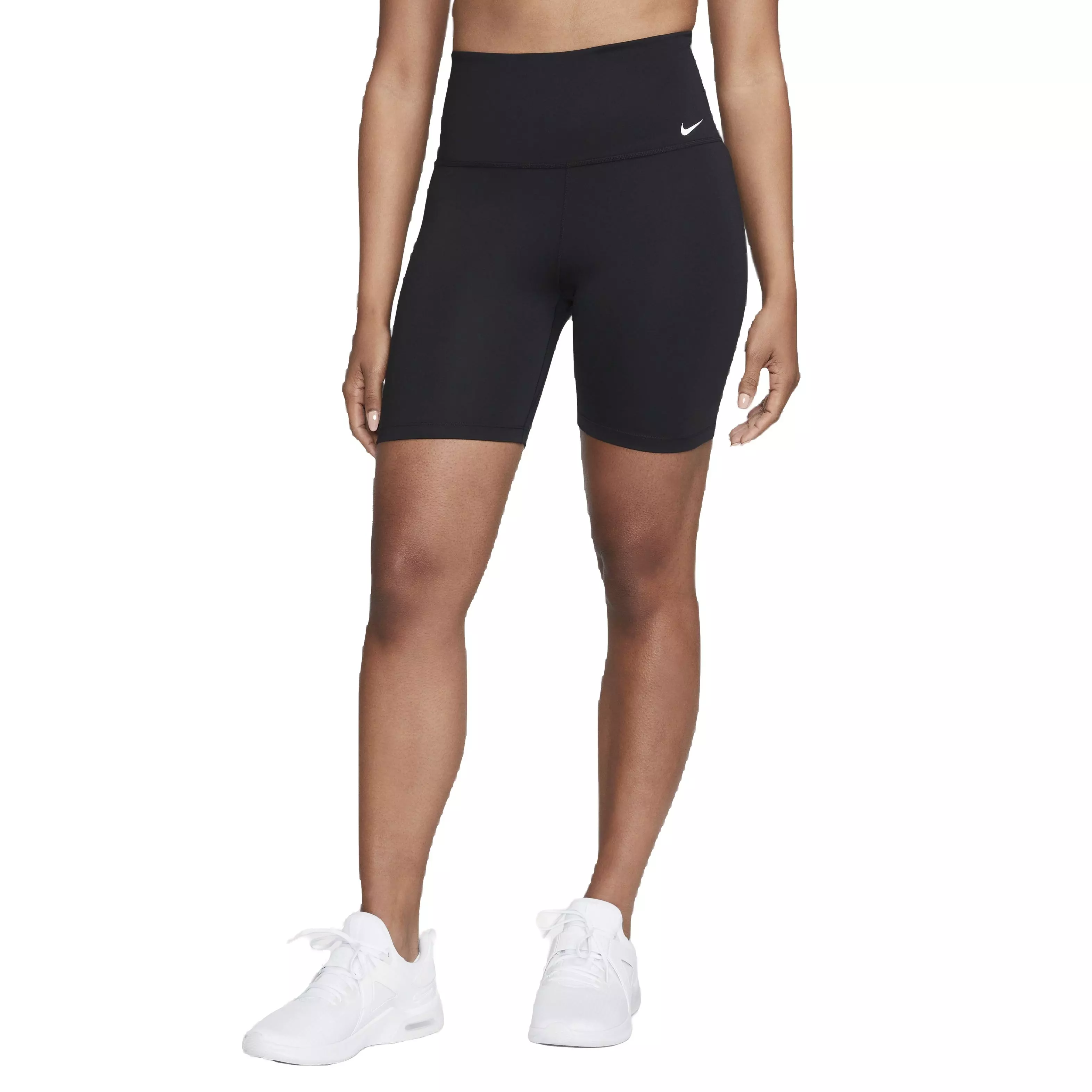 Nike Women's One Dri-FIT High-Waisted 7" Biker Shorts -Black - BLACK