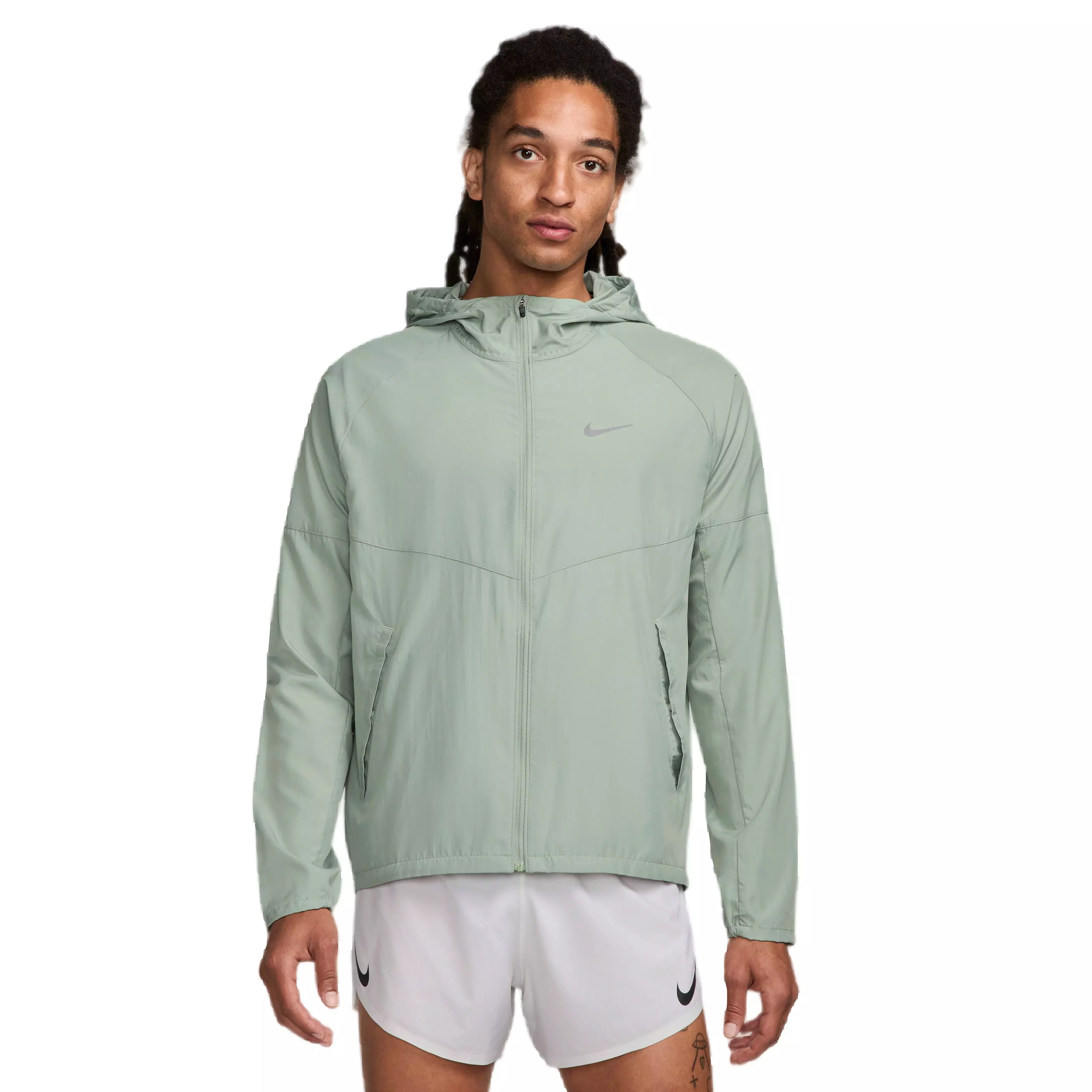Nike Men's Miler Repel Running Jacket - Jade - JADE